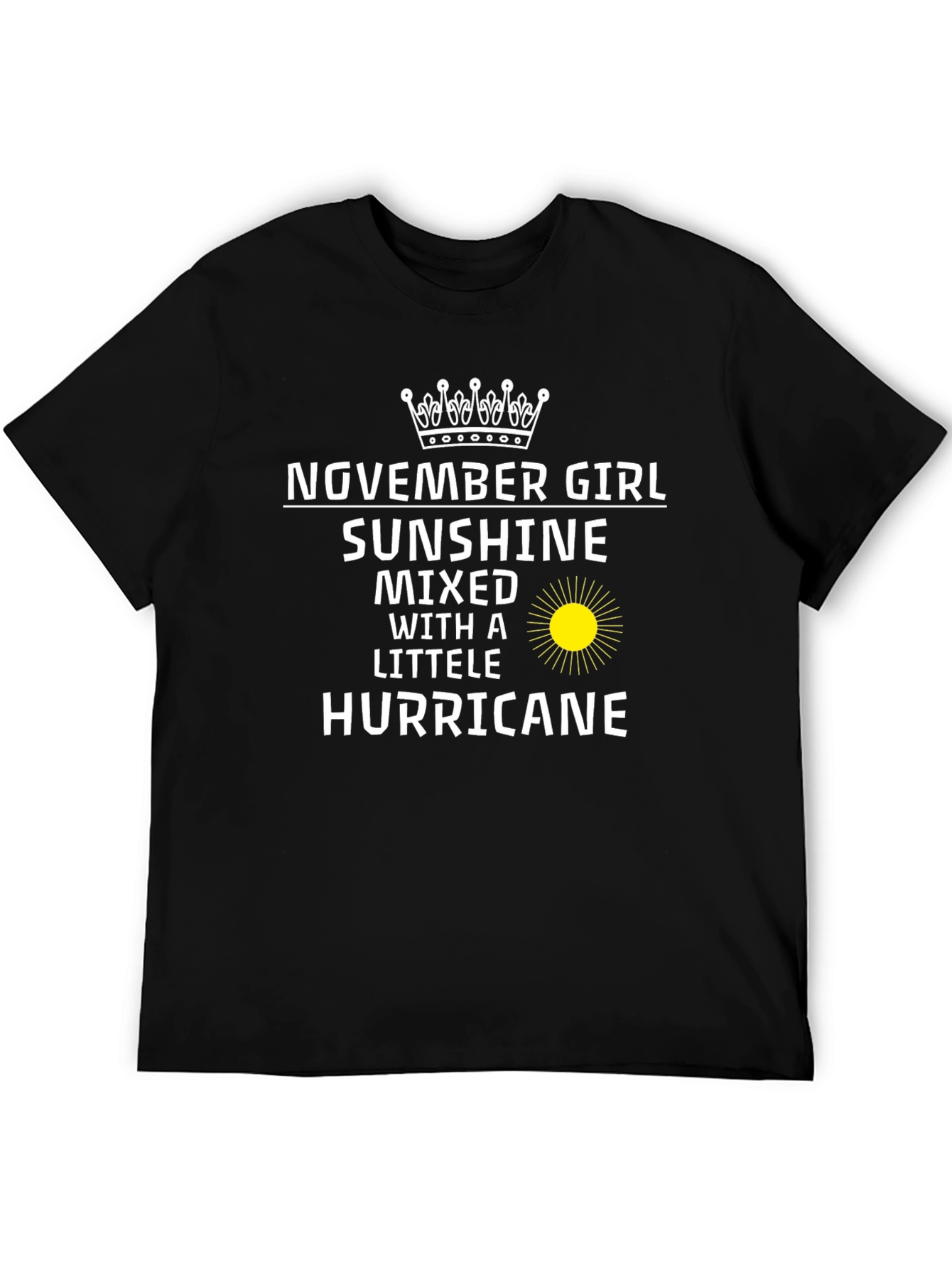 November Girl Sunshine Hurricane Graphic Tee