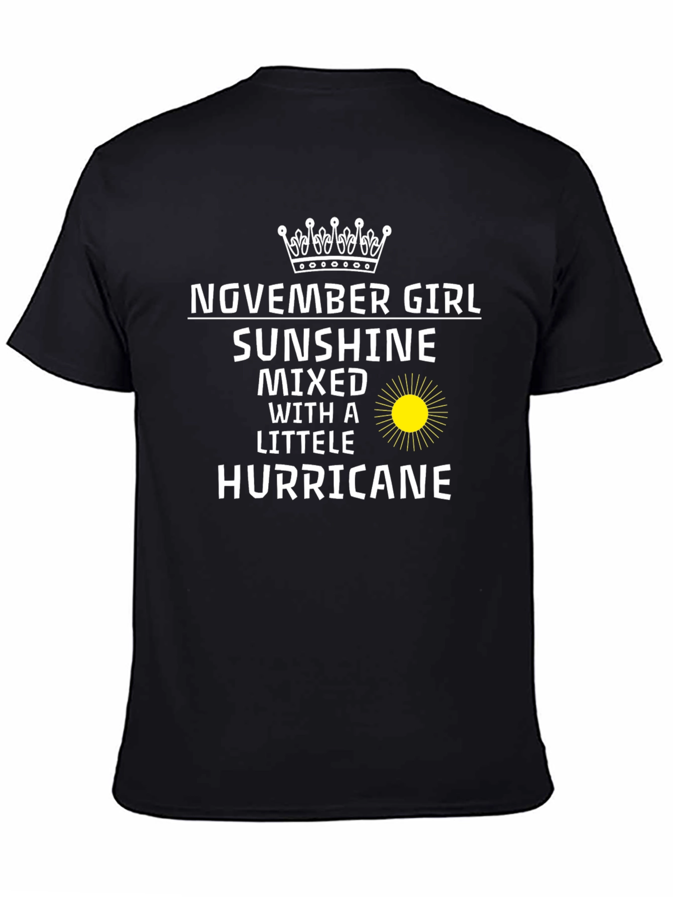 November Girl Sunshine Hurricane Graphic Tee