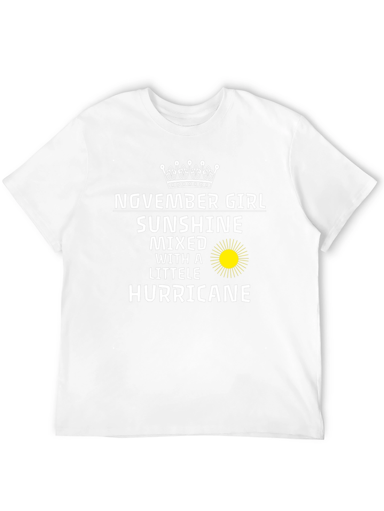 November Girl Sunshine Hurricane Graphic Tee