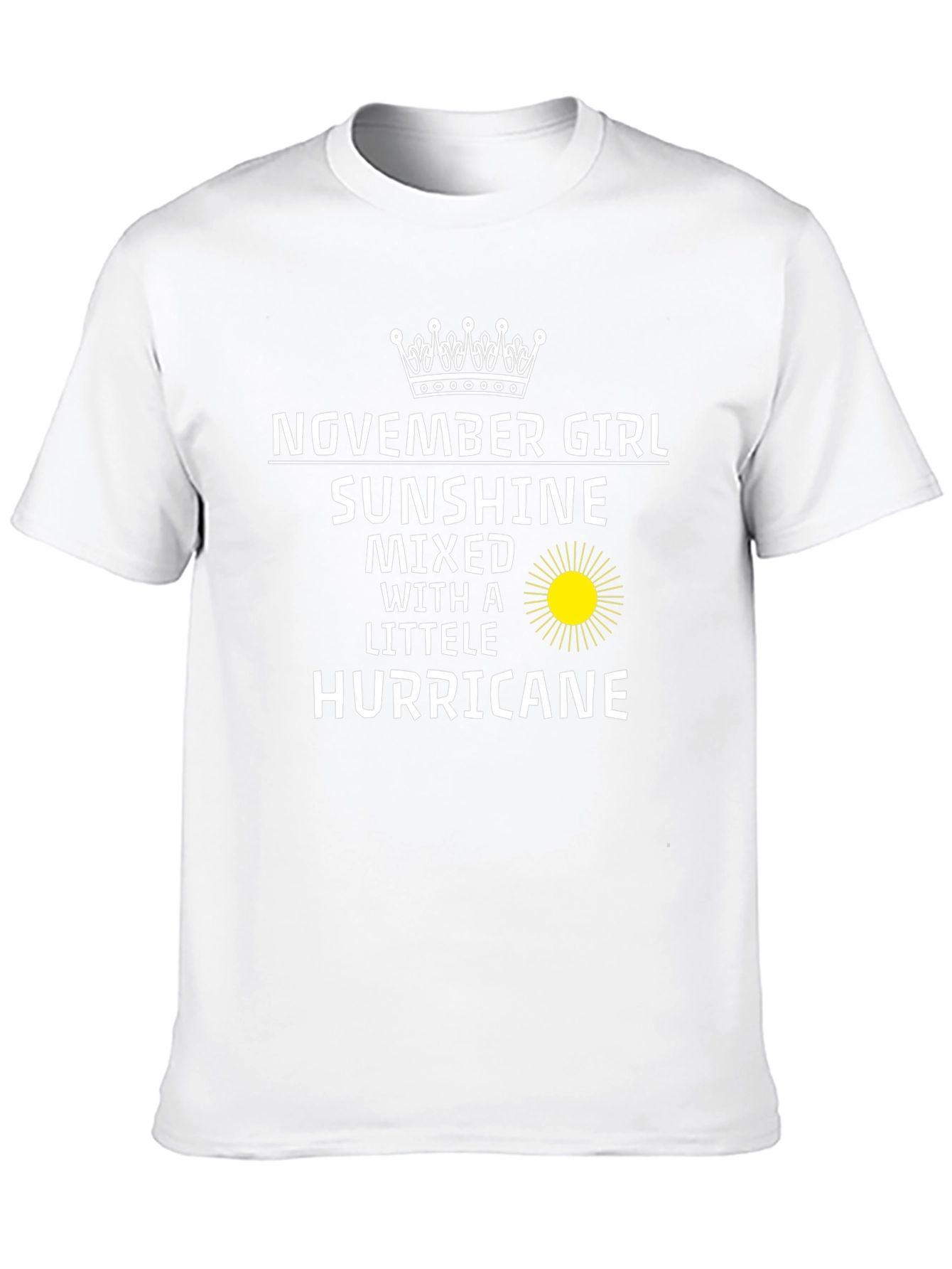 November Girl Sunshine Hurricane Graphic Tee