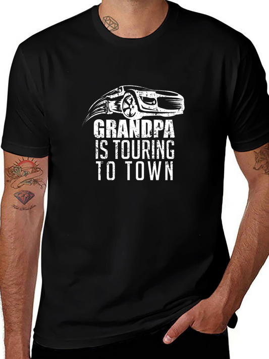 Grandpa Touring to Town Car Graphic Tee - Black
