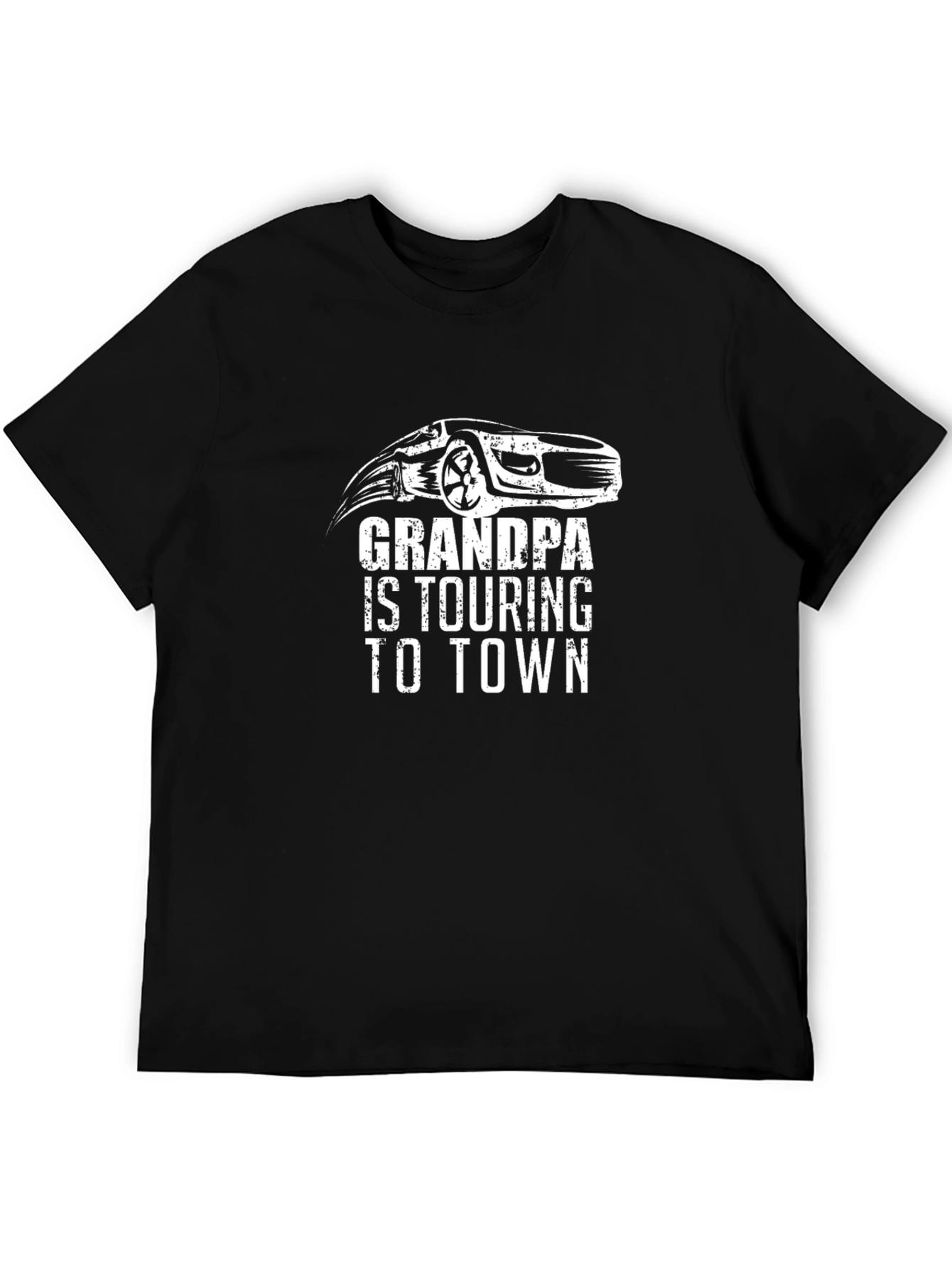 Grandpa Touring to Town Car Graphic Tee - Black