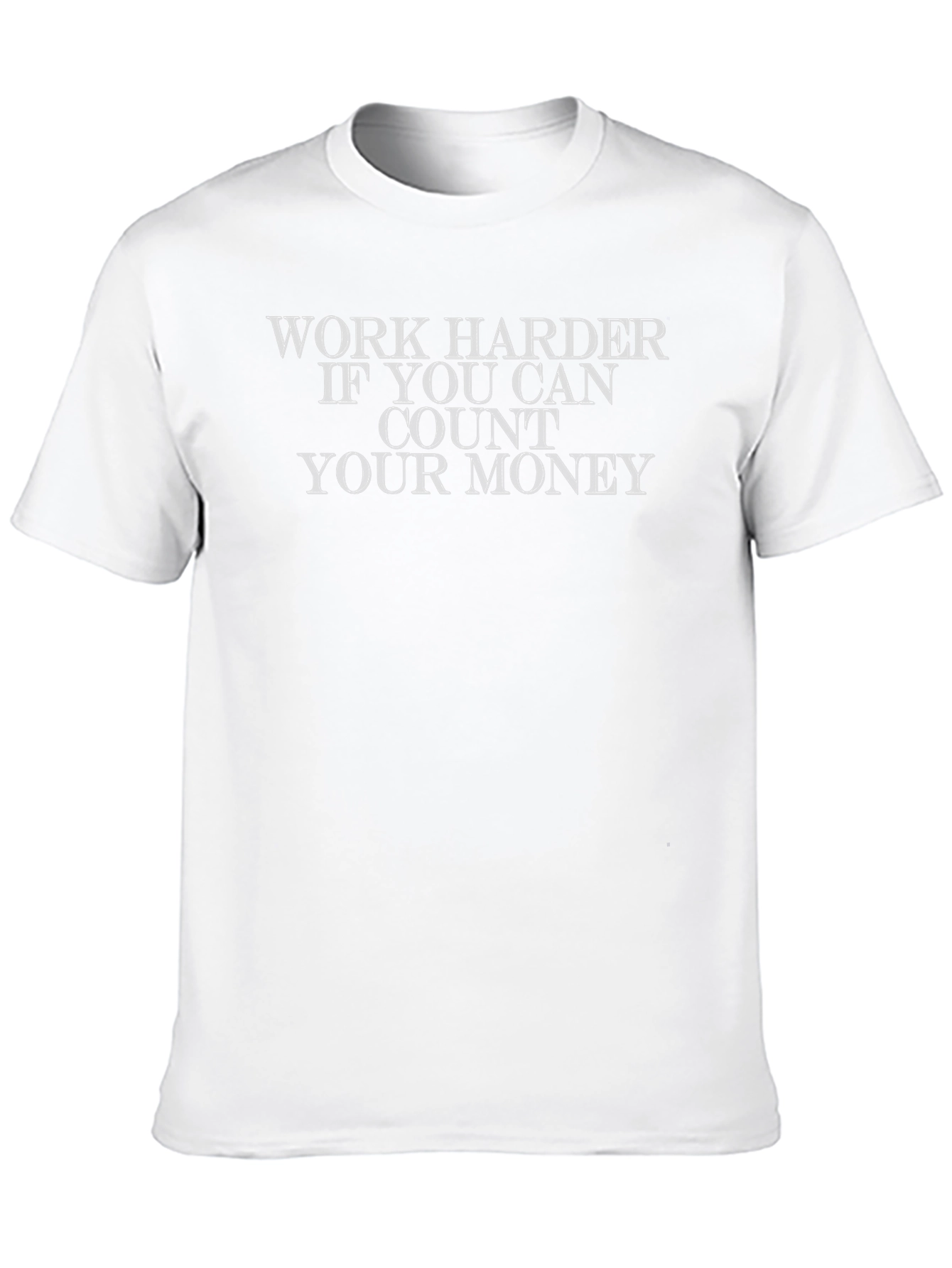 Work Harder Quote Graphic Tee - Black T-Shirt