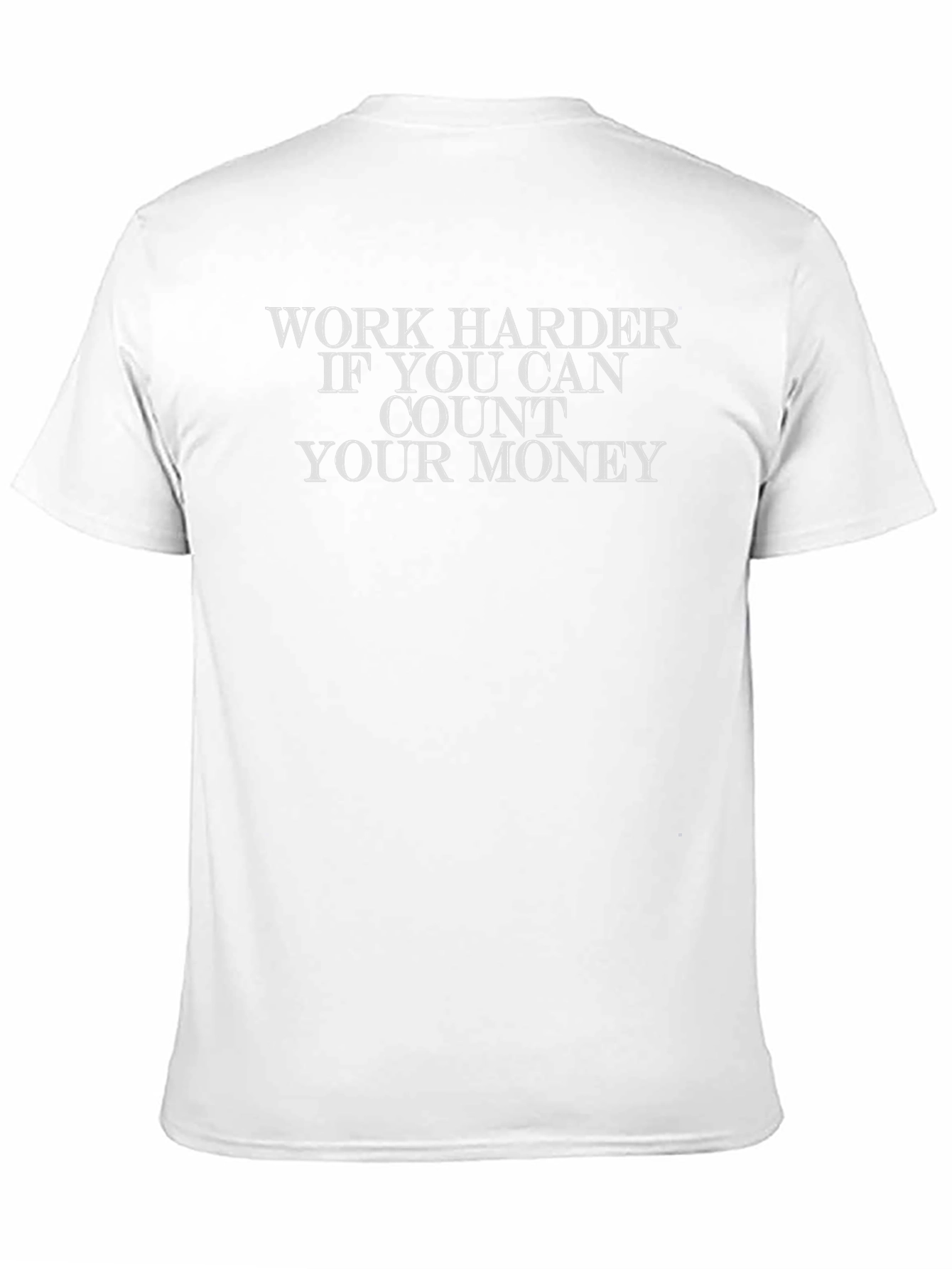 Work Harder Quote Graphic Tee - Black T-Shirt