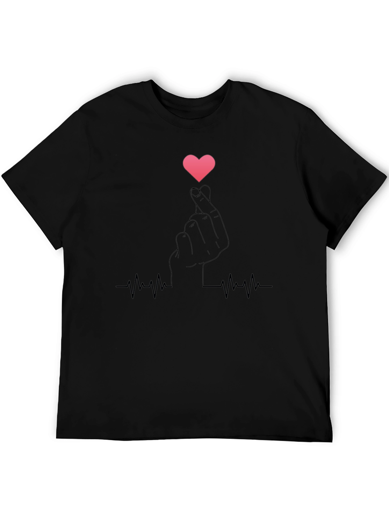 Heartbeat Love Sign Graphic Tee