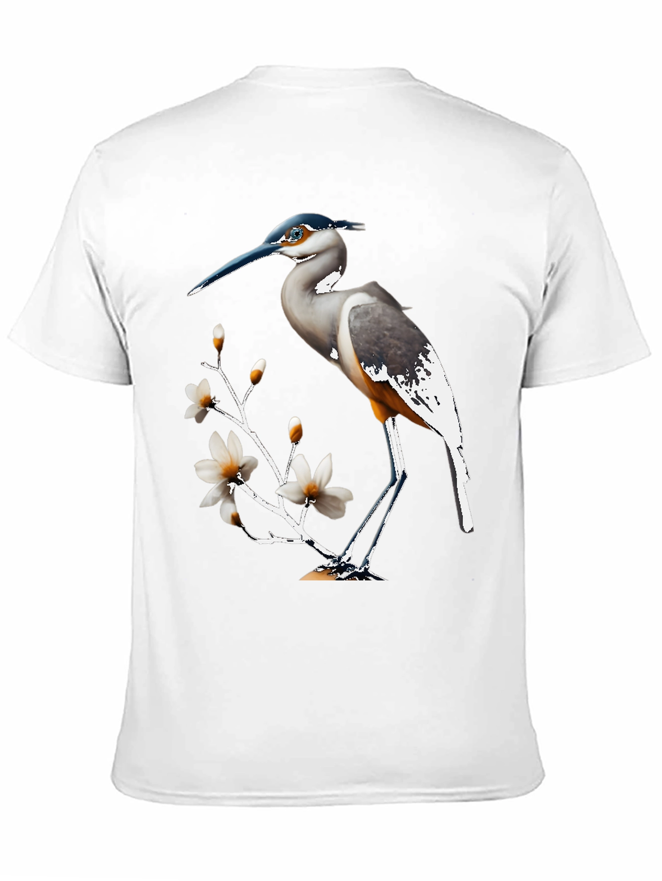 Heron & Magnolia Graphic T-Shirt - Classic Style