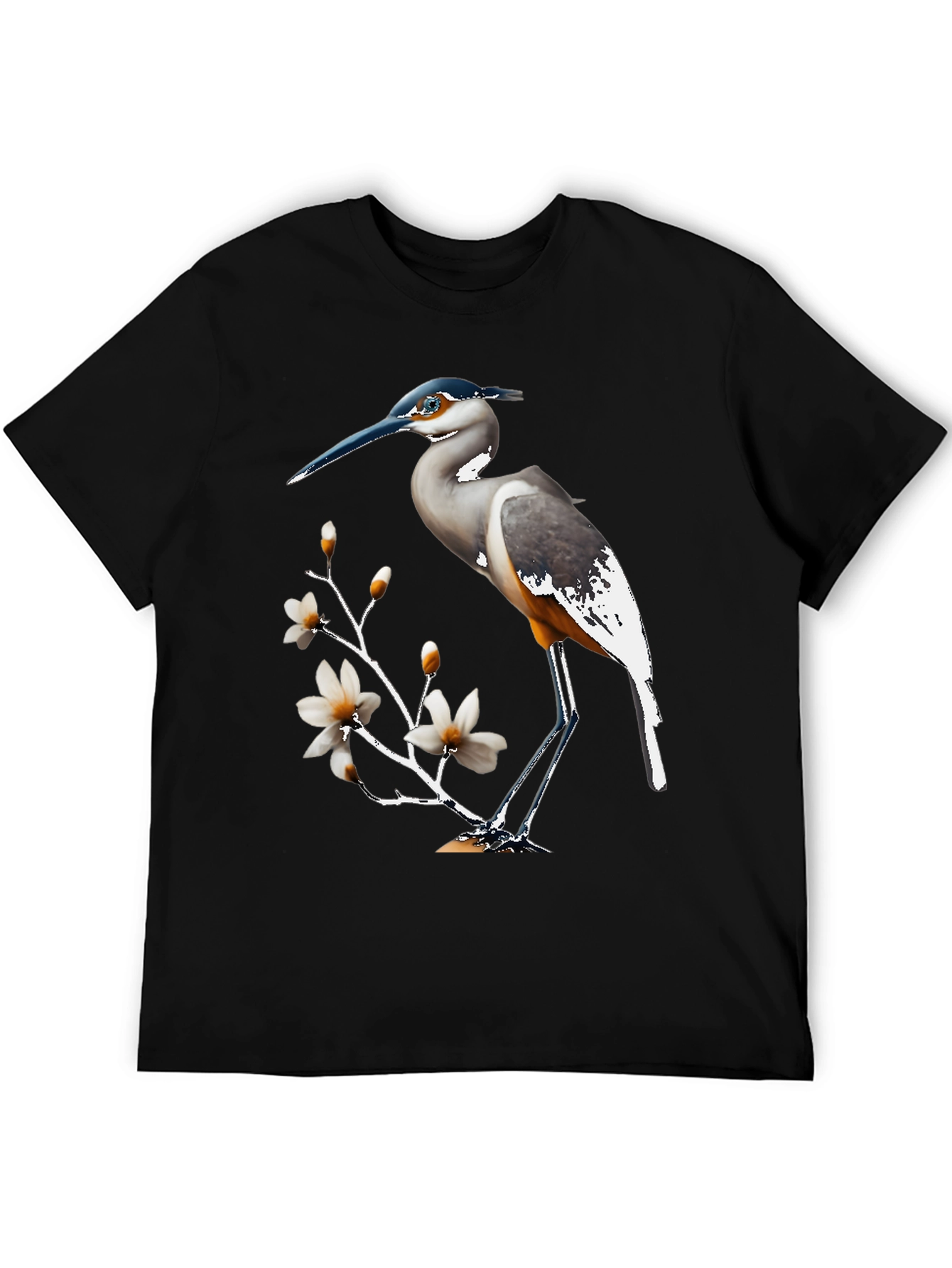 Heron & Magnolia Graphic T-Shirt - Classic Style