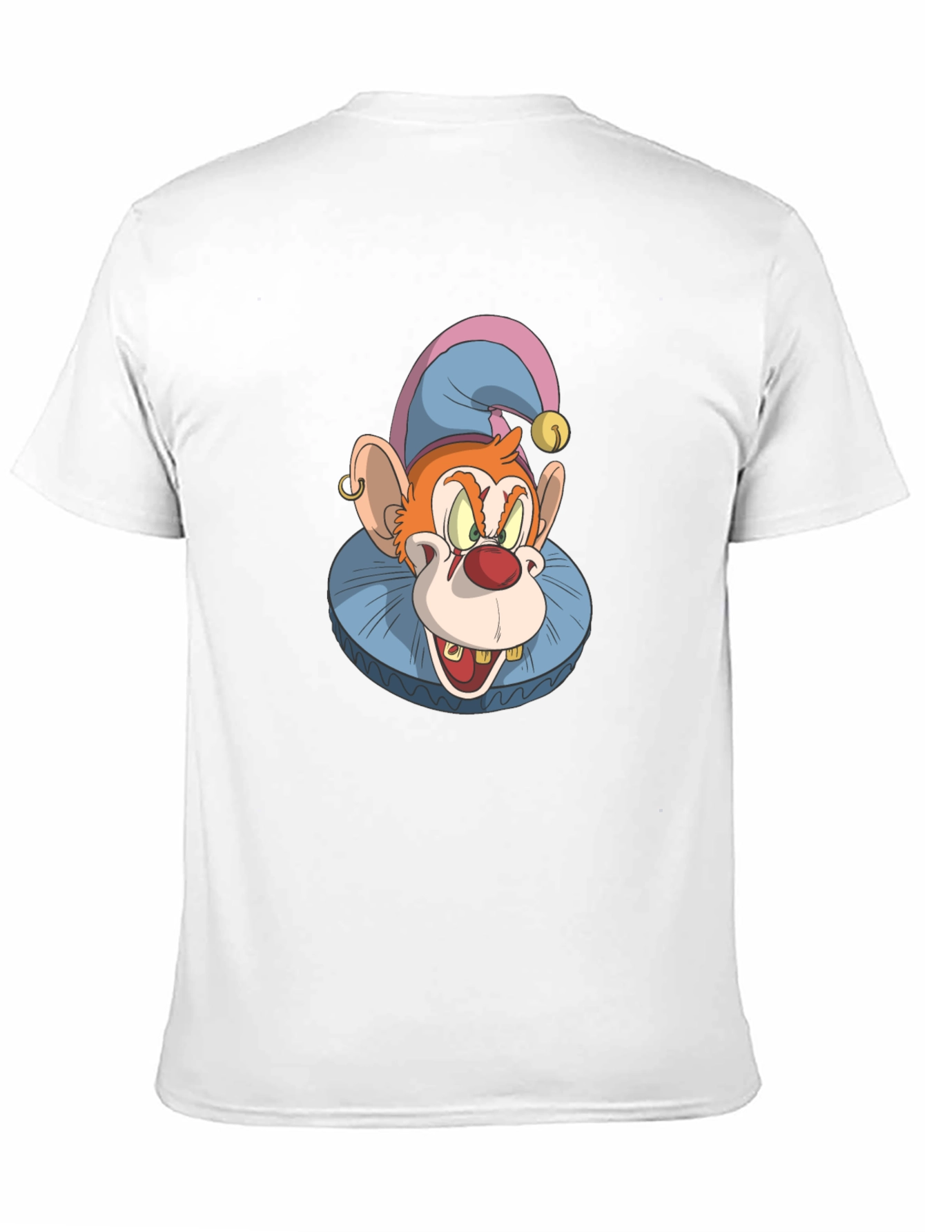 Clown Monkey Graphic Tee - Black Cotton T-Shirt