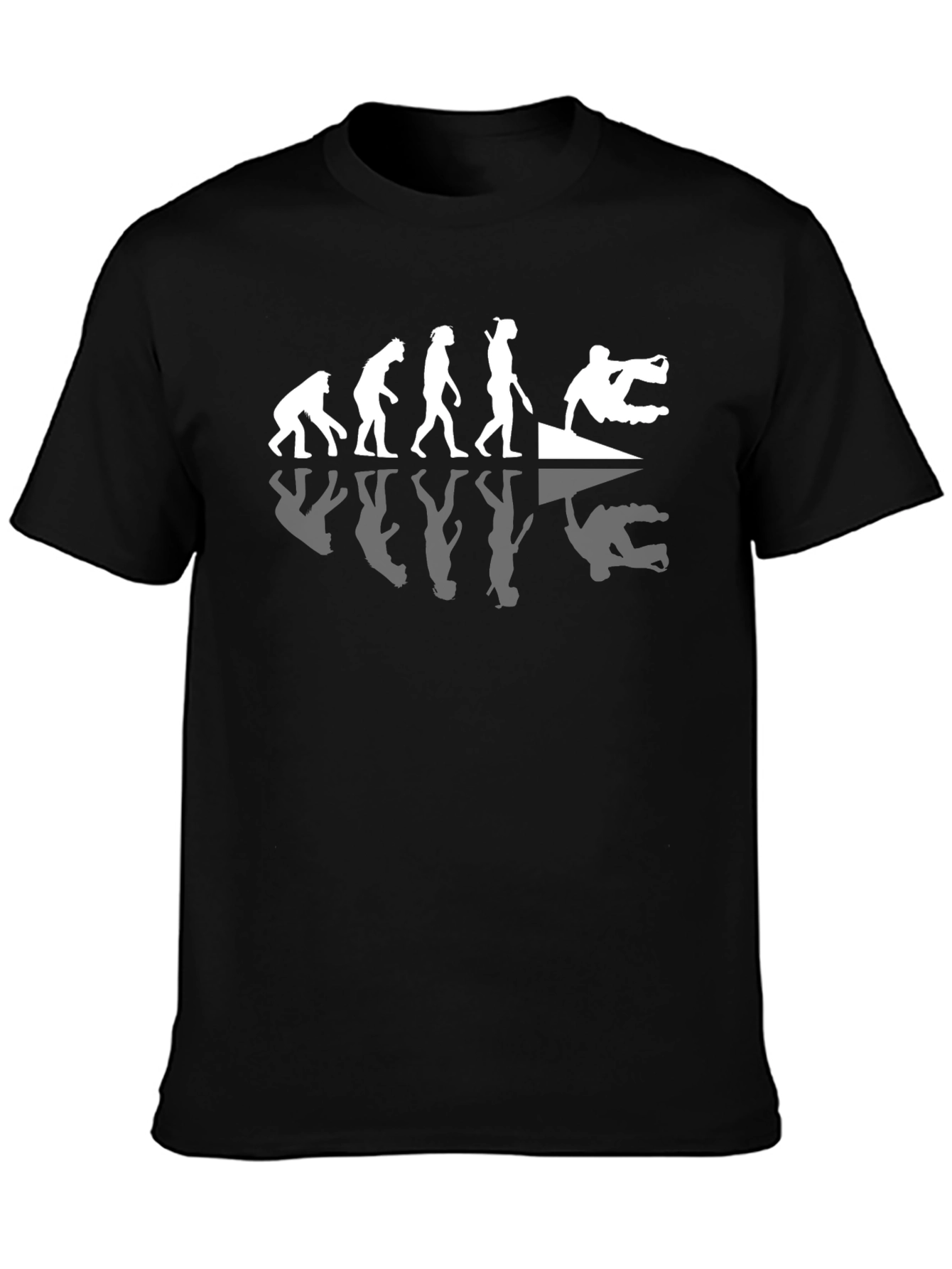 Evolution of Parkour Black T-Shirt