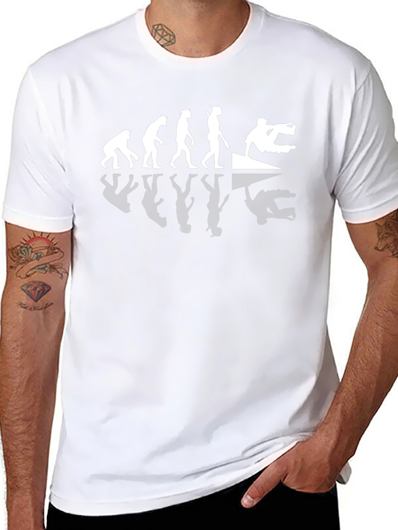 Evolution of Parkour Black T-Shirt