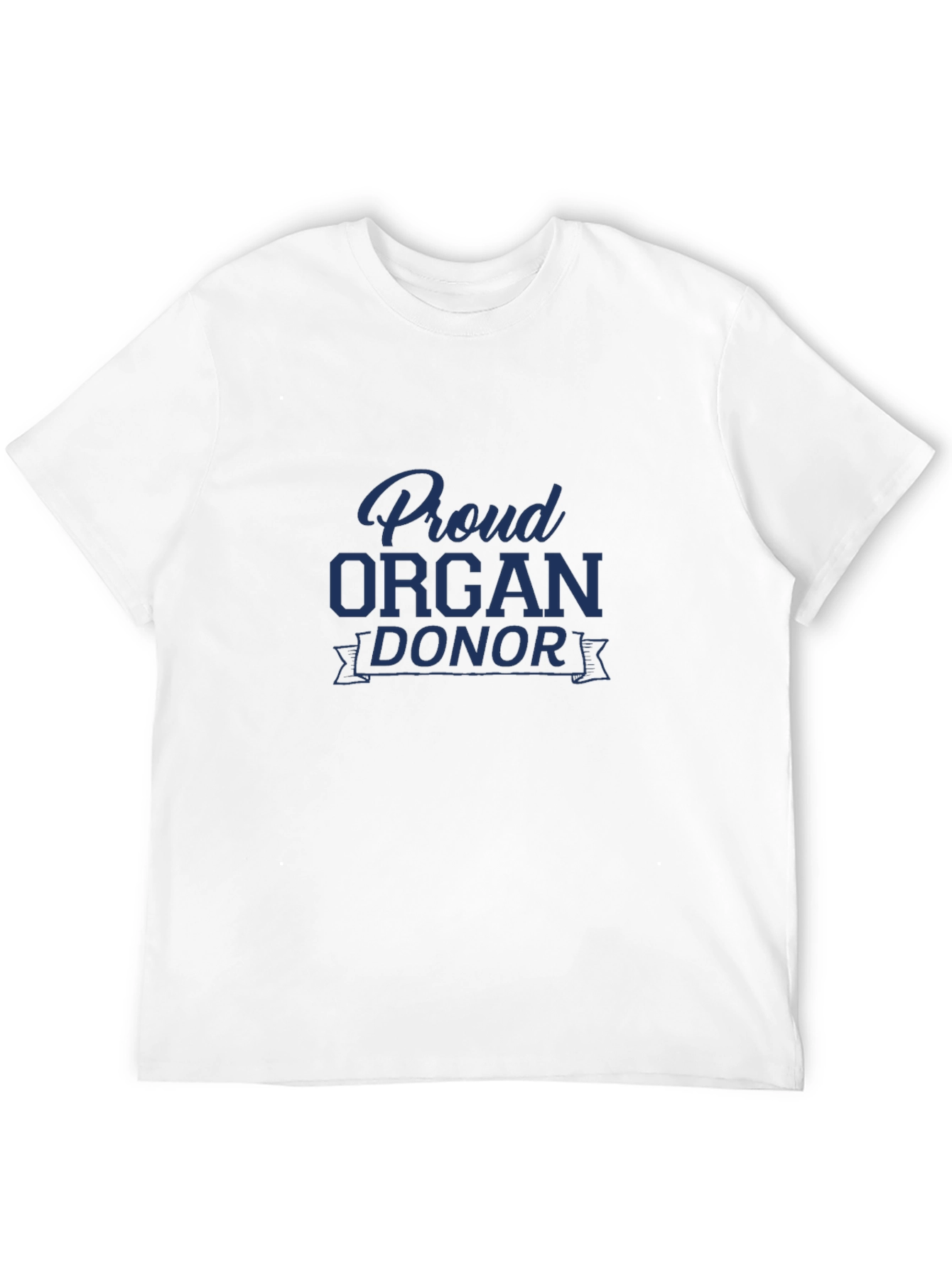 Proud Organ Donor Black Graphic T-Shirt