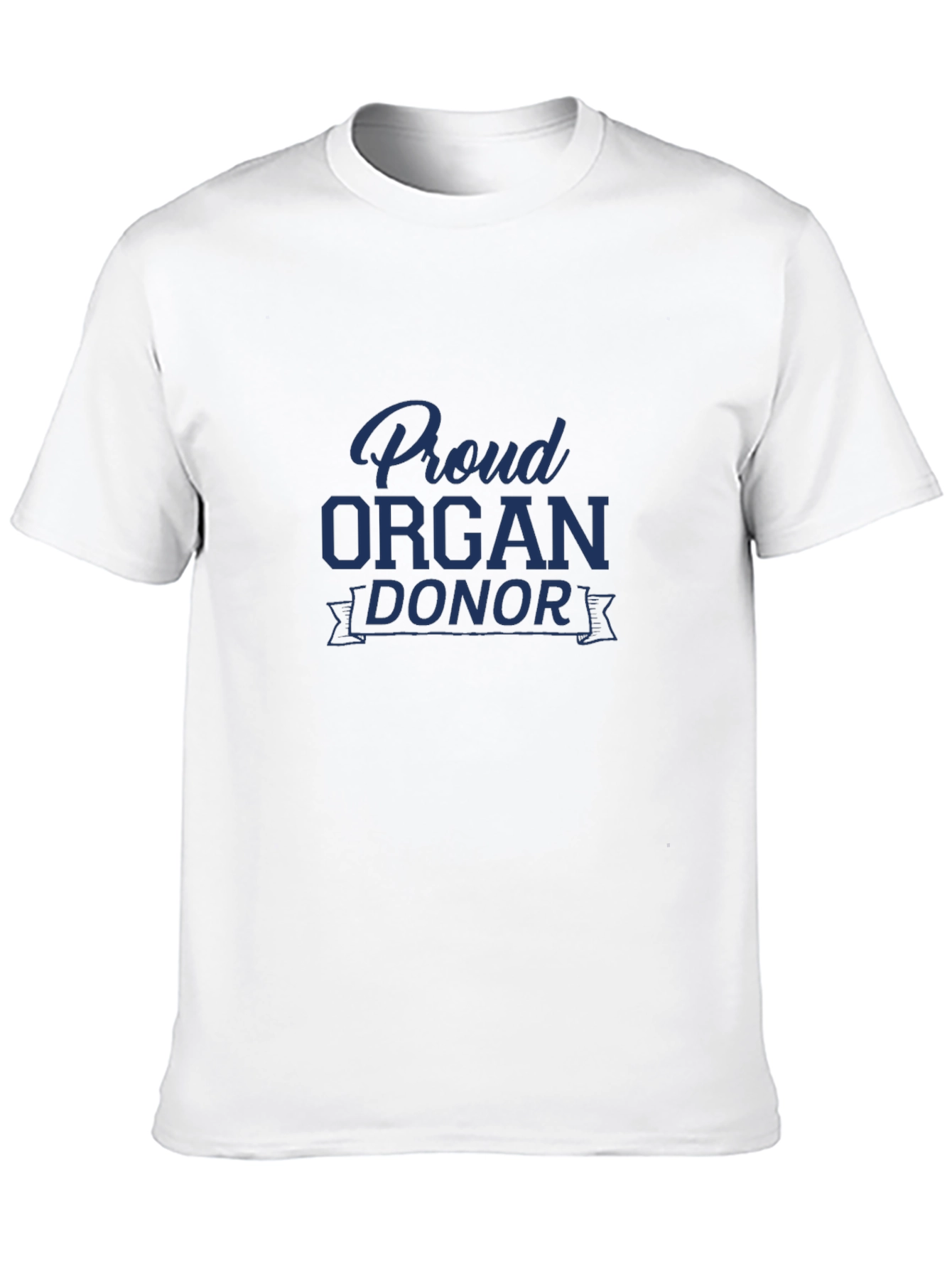 Proud Organ Donor Black Graphic T-Shirt