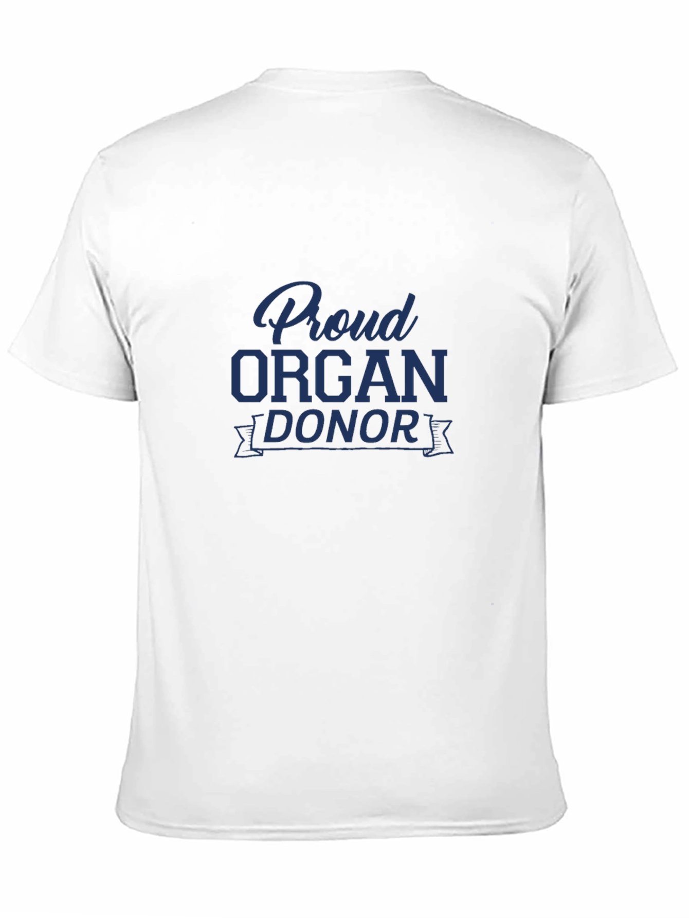 Proud Organ Donor Black Graphic T-Shirt