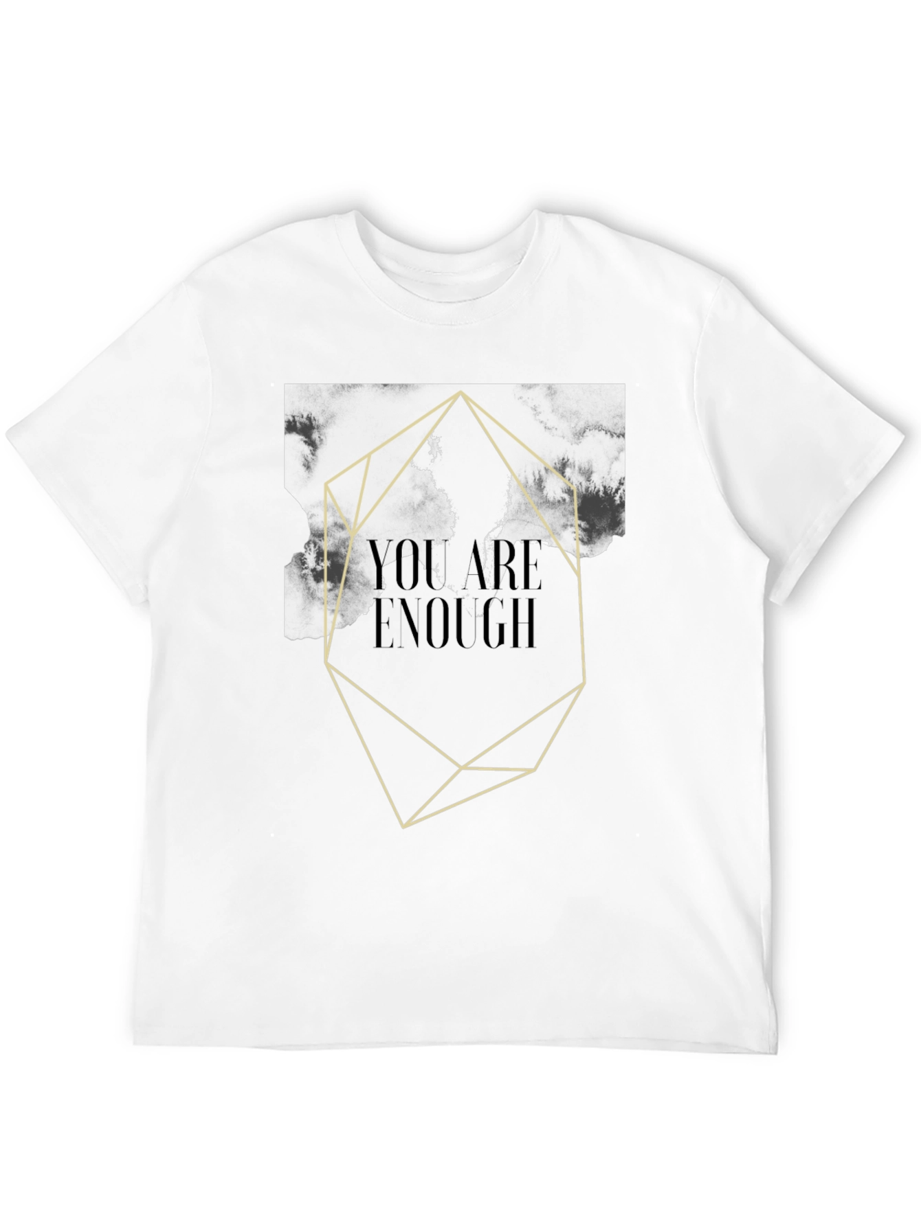 Geometric You Are Enough Graphic Tee