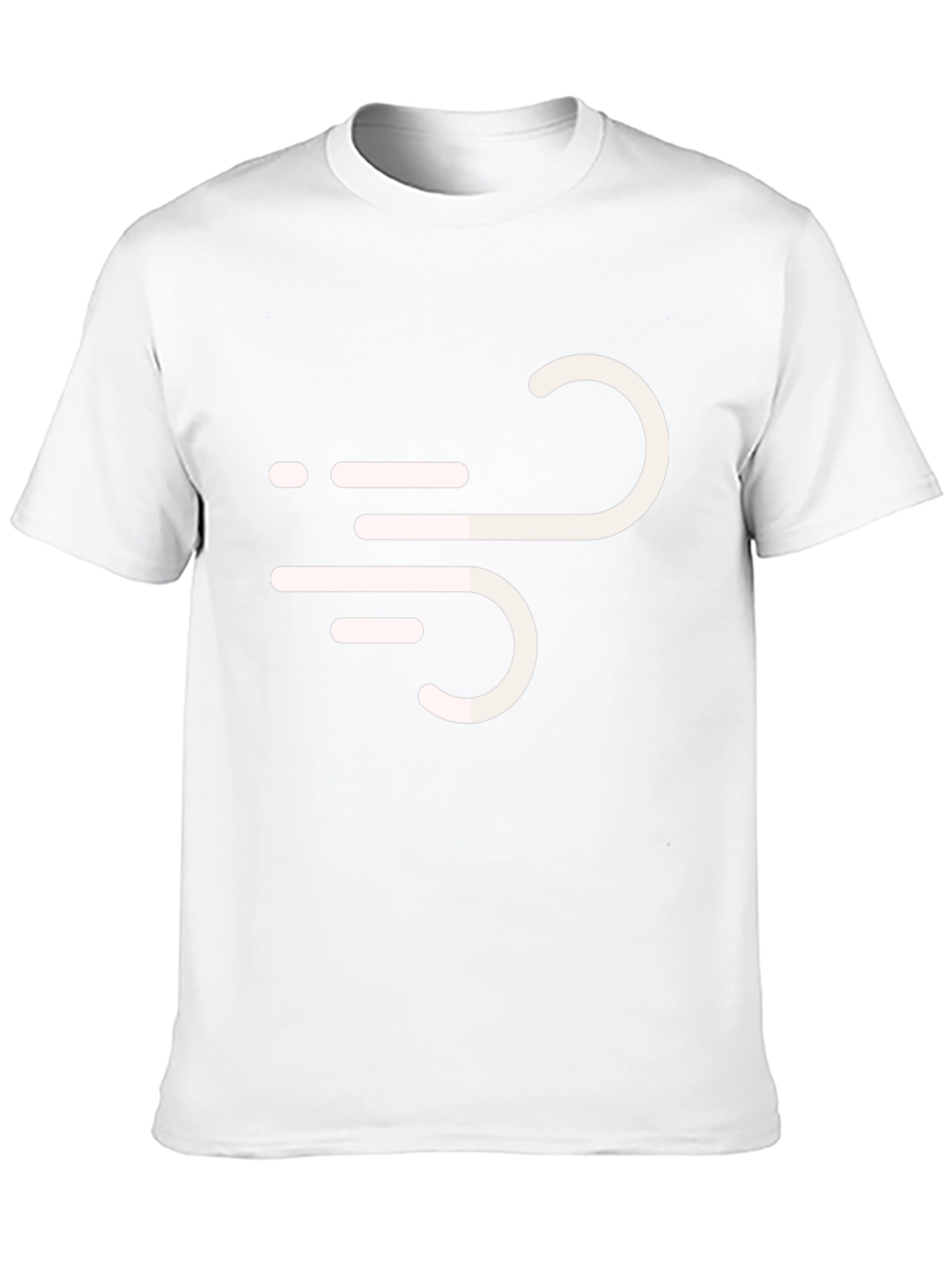 Stylish Black Tee with Wind Symbol