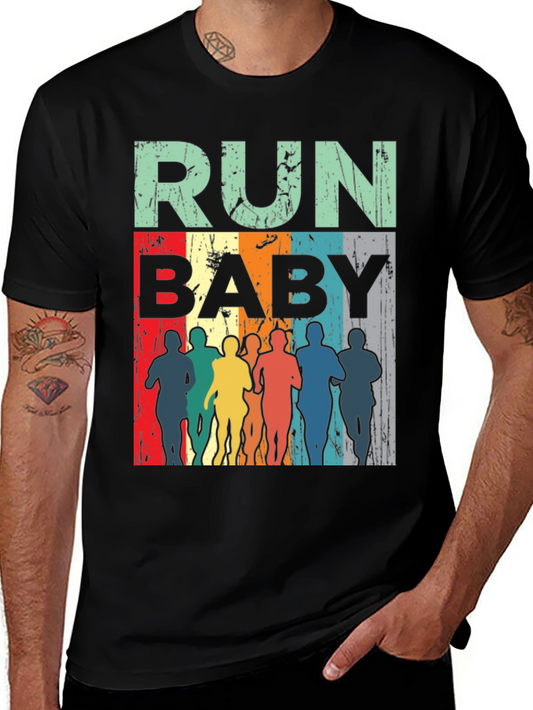 Run Baby Vintage Graphic Tee - Unisex