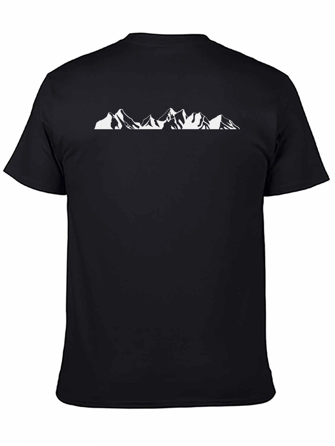 Mountain Graphic Black Crew Neck T-Shirt