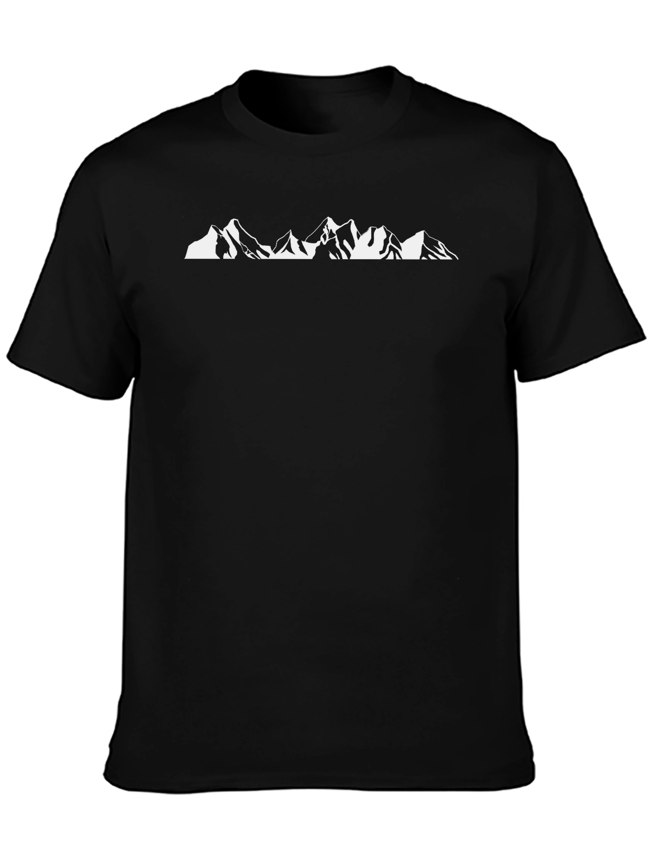 Mountain Graphic Black Crew Neck T-Shirt