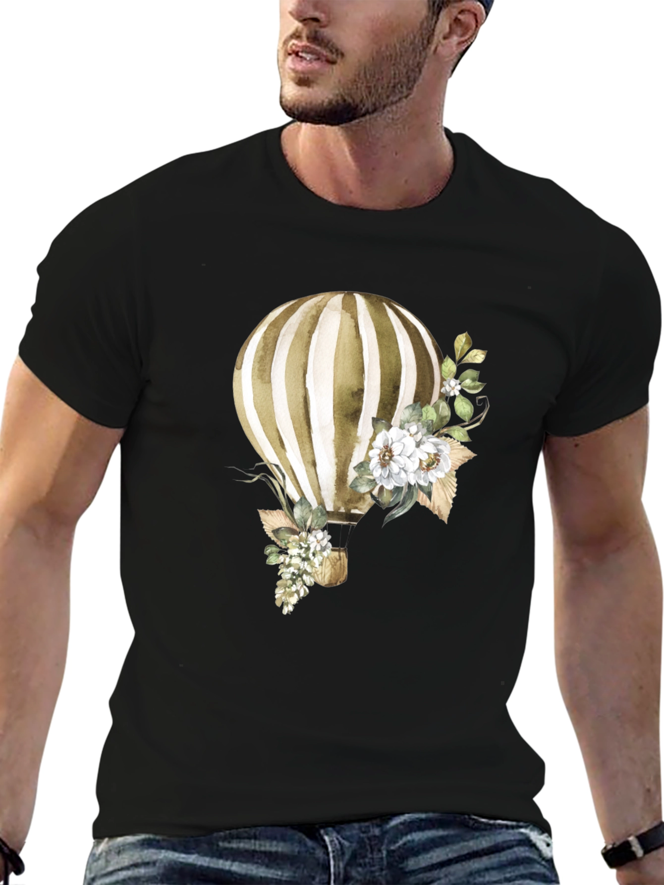 Balloon & Floral Graphic Tee