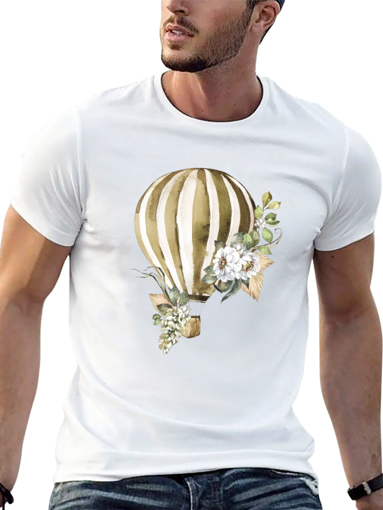 Balloon & Floral Graphic Tee