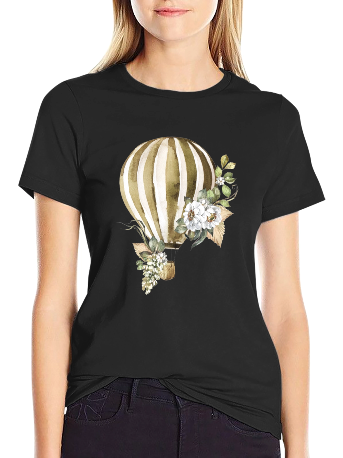 Balloon & Floral Graphic Tee