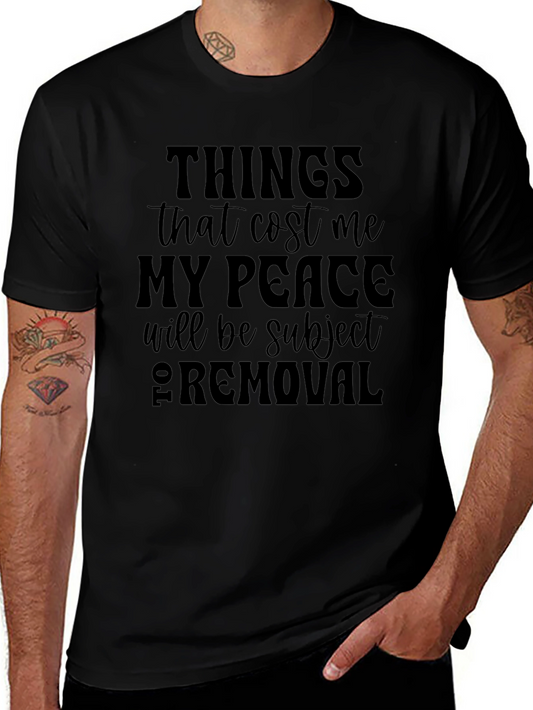 Peace Removal Graphic Tee - Black