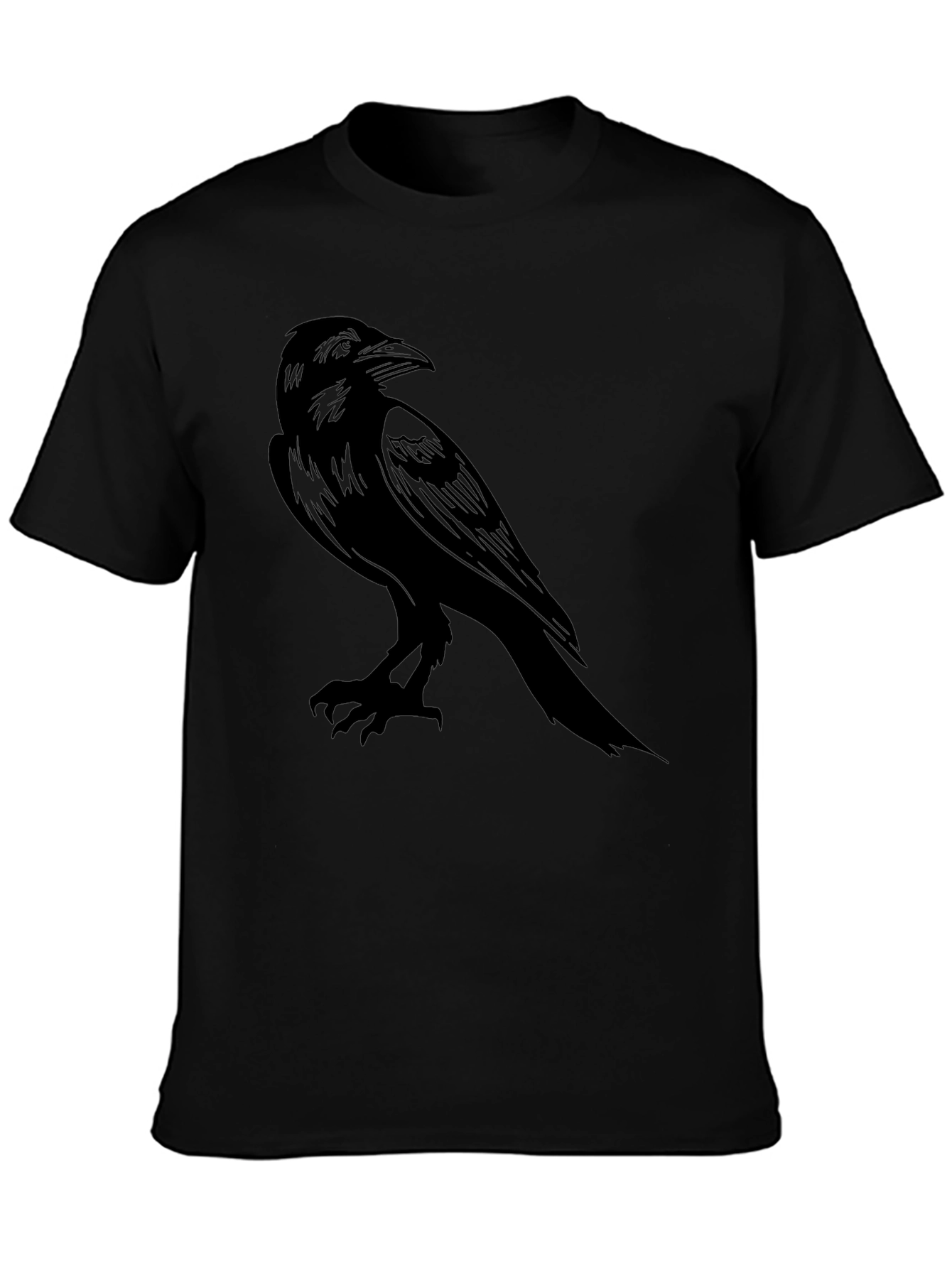 Raven Graphic Tee - Mens Black T-Shirt