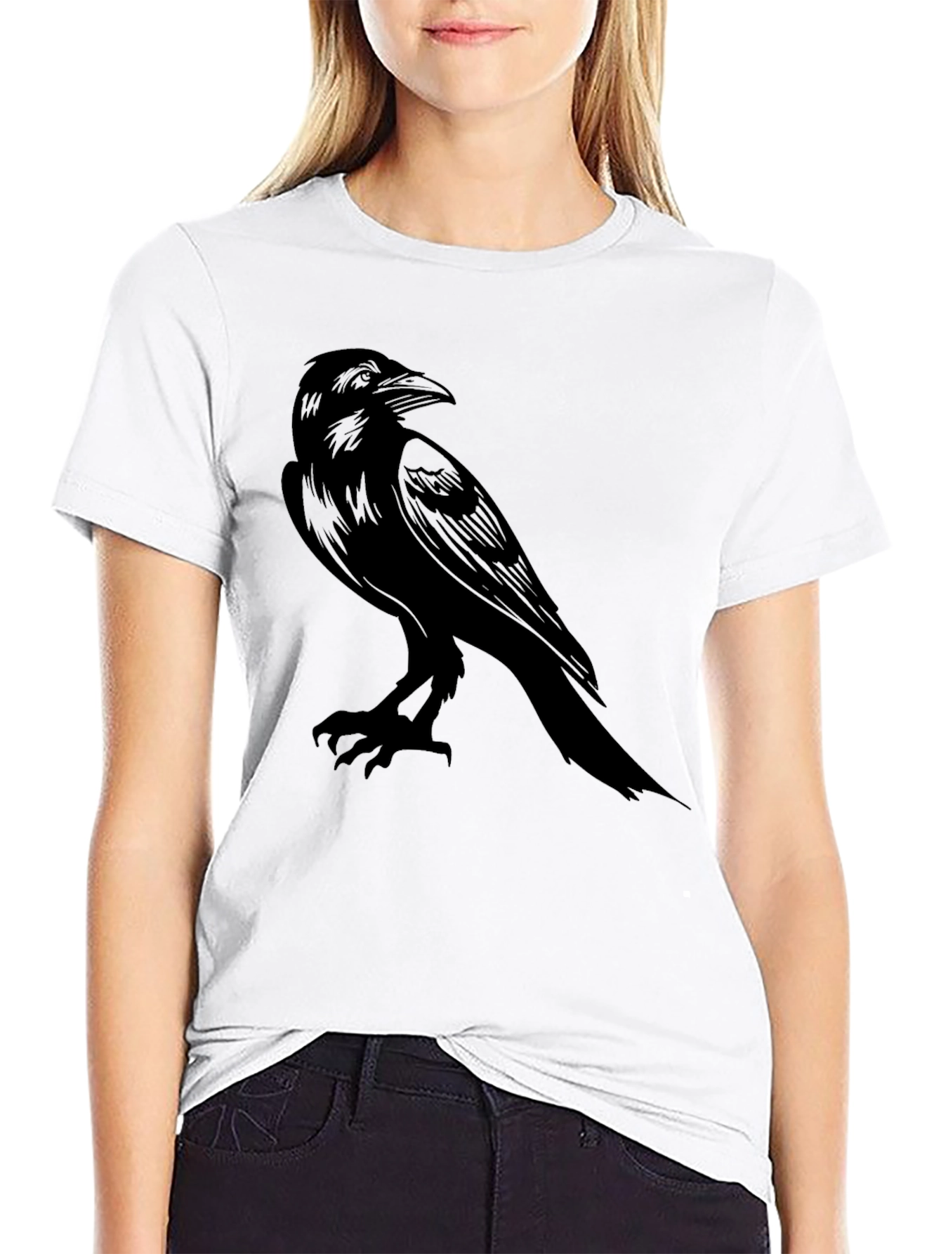 Raven Graphic Tee - Mens Black T-Shirt