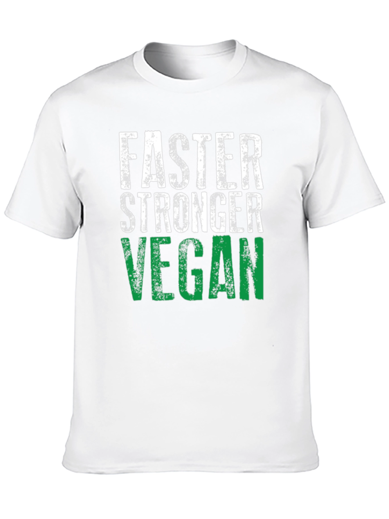 Faster Stronger Vegan T-Shirt - Athletic Fit