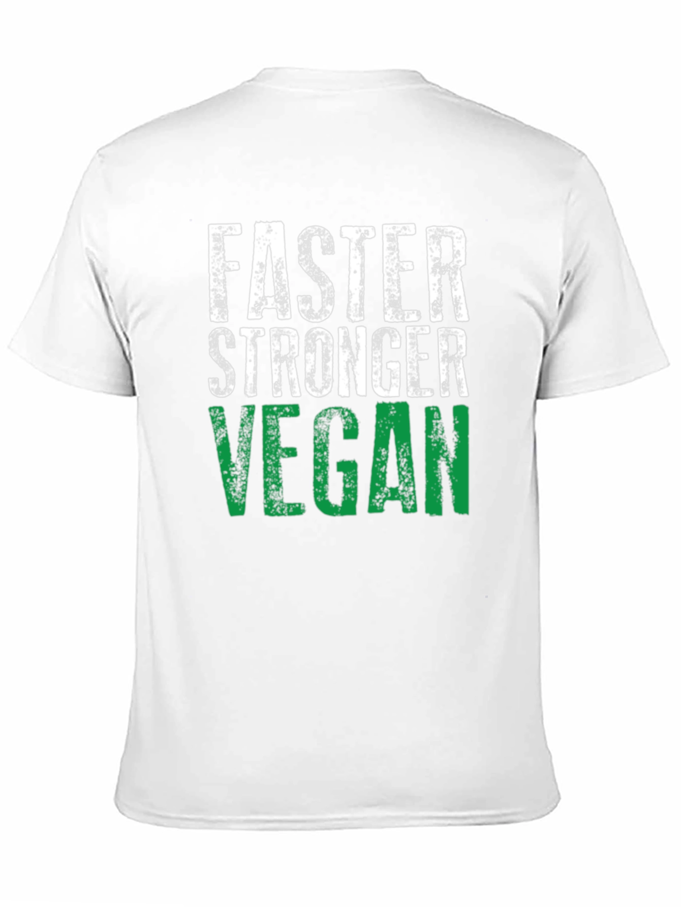 Faster Stronger Vegan T-Shirt - Athletic Fit