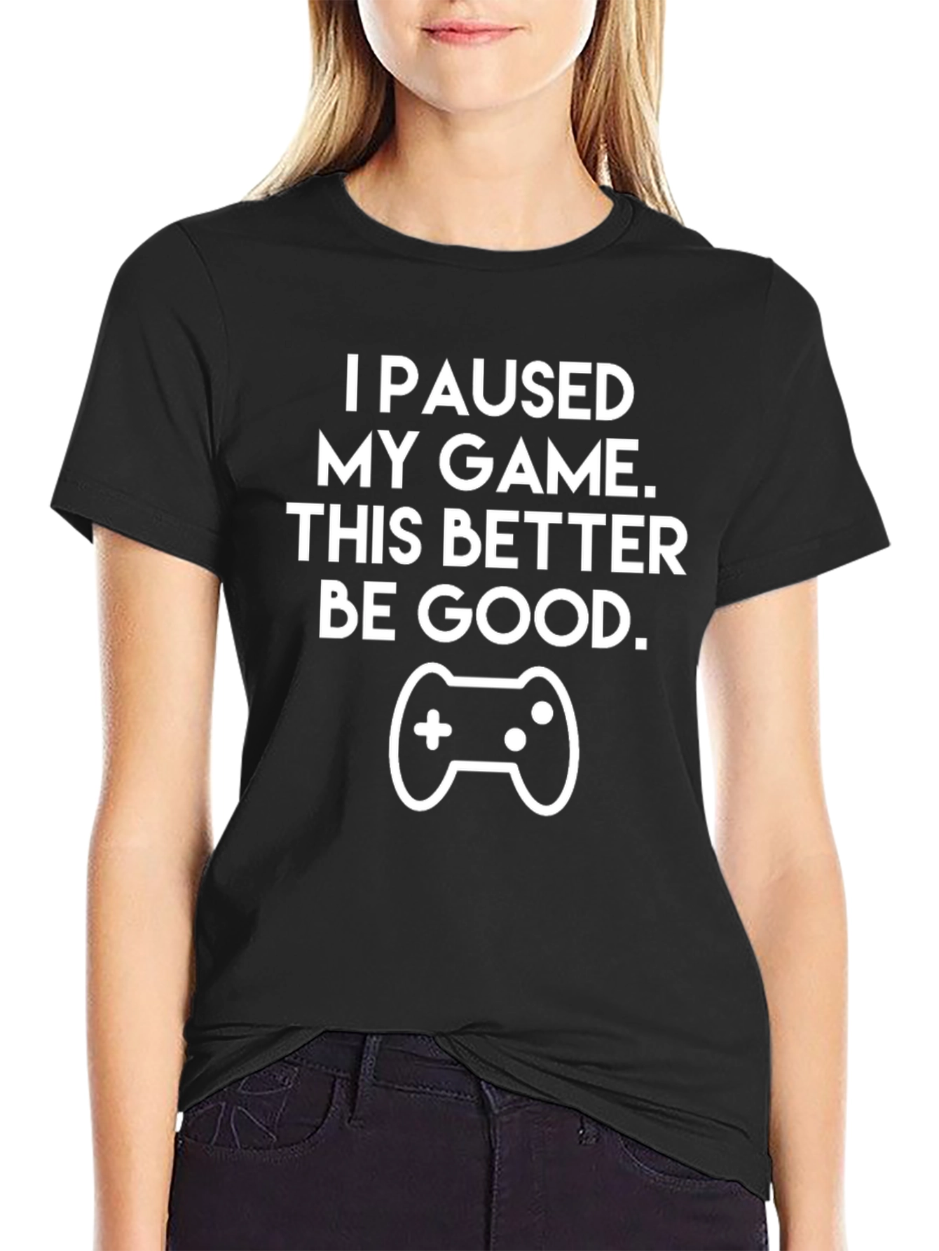 Funny Gamer T-Shirt - I Paused My Game