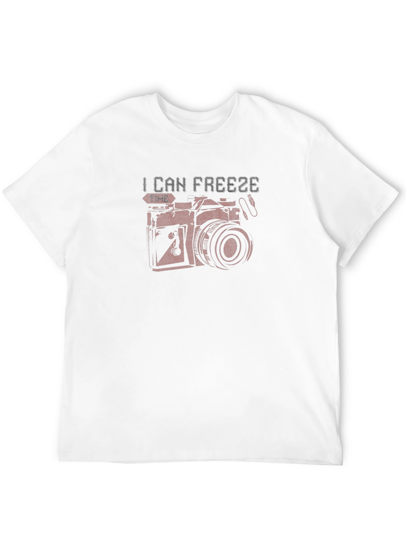 Freeze Time Camera Graphic T-Shirt - Black
