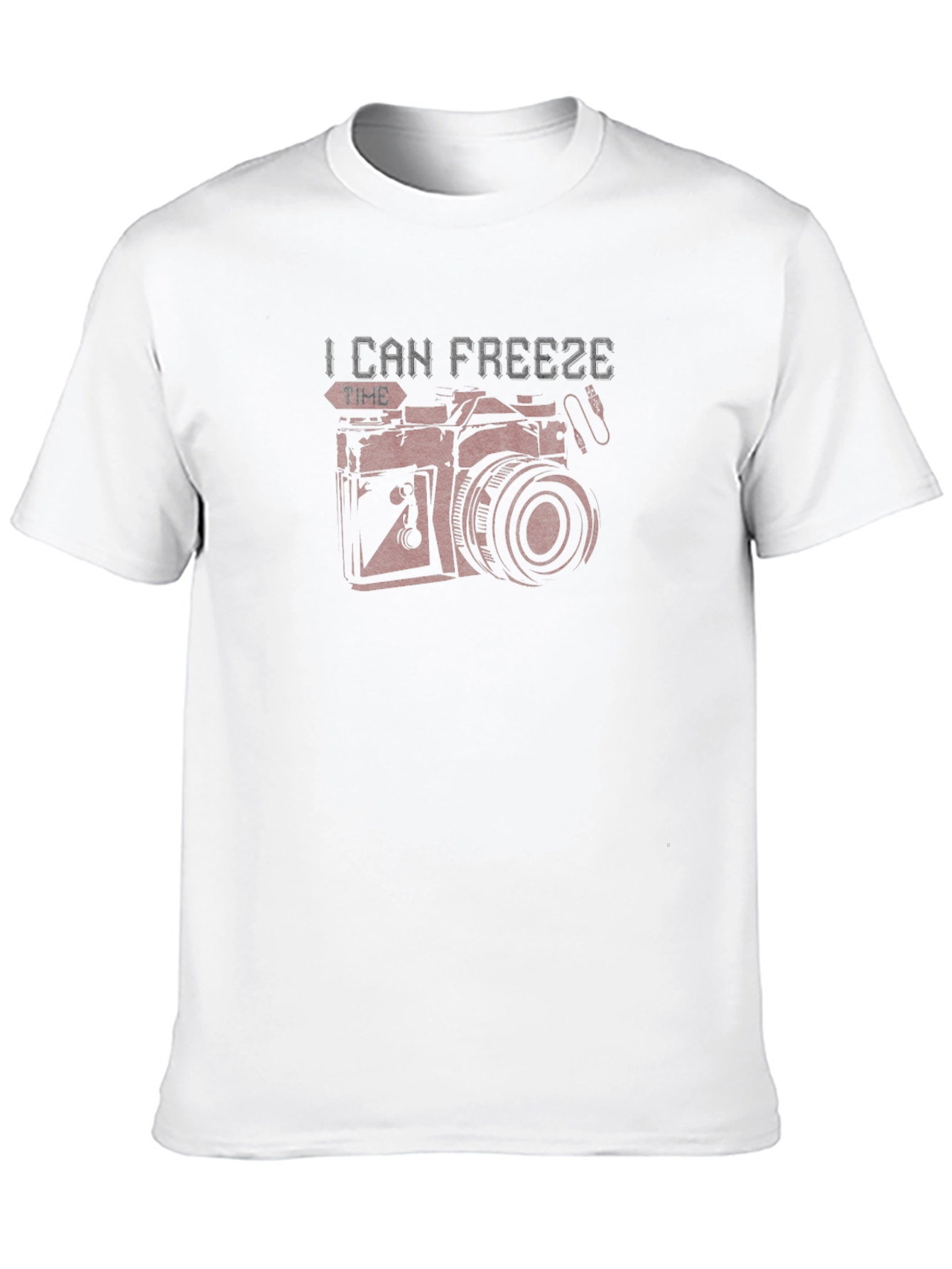 Freeze Time Camera Graphic T-Shirt - Black