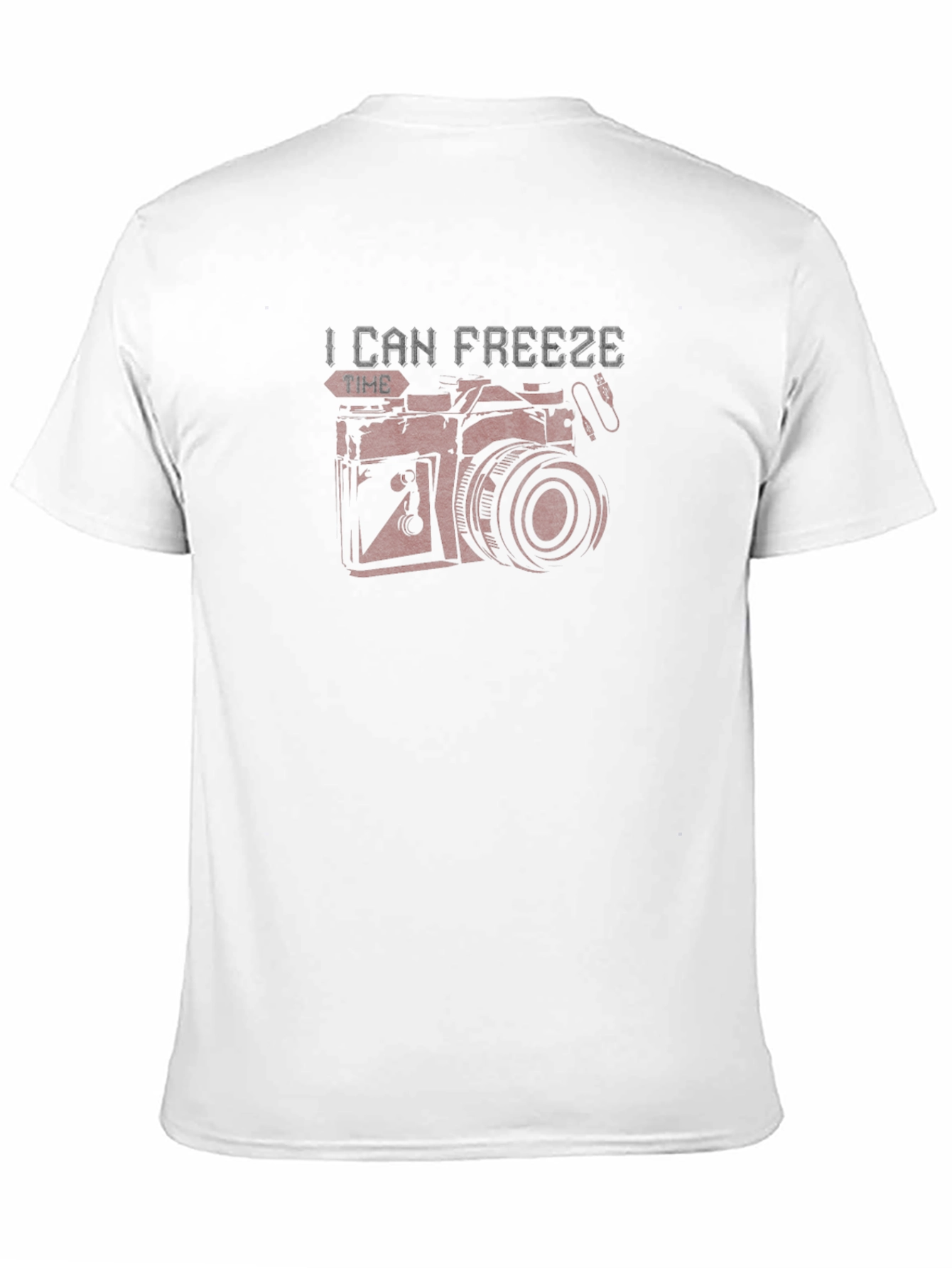 Freeze Time Camera Graphic T-Shirt - Black