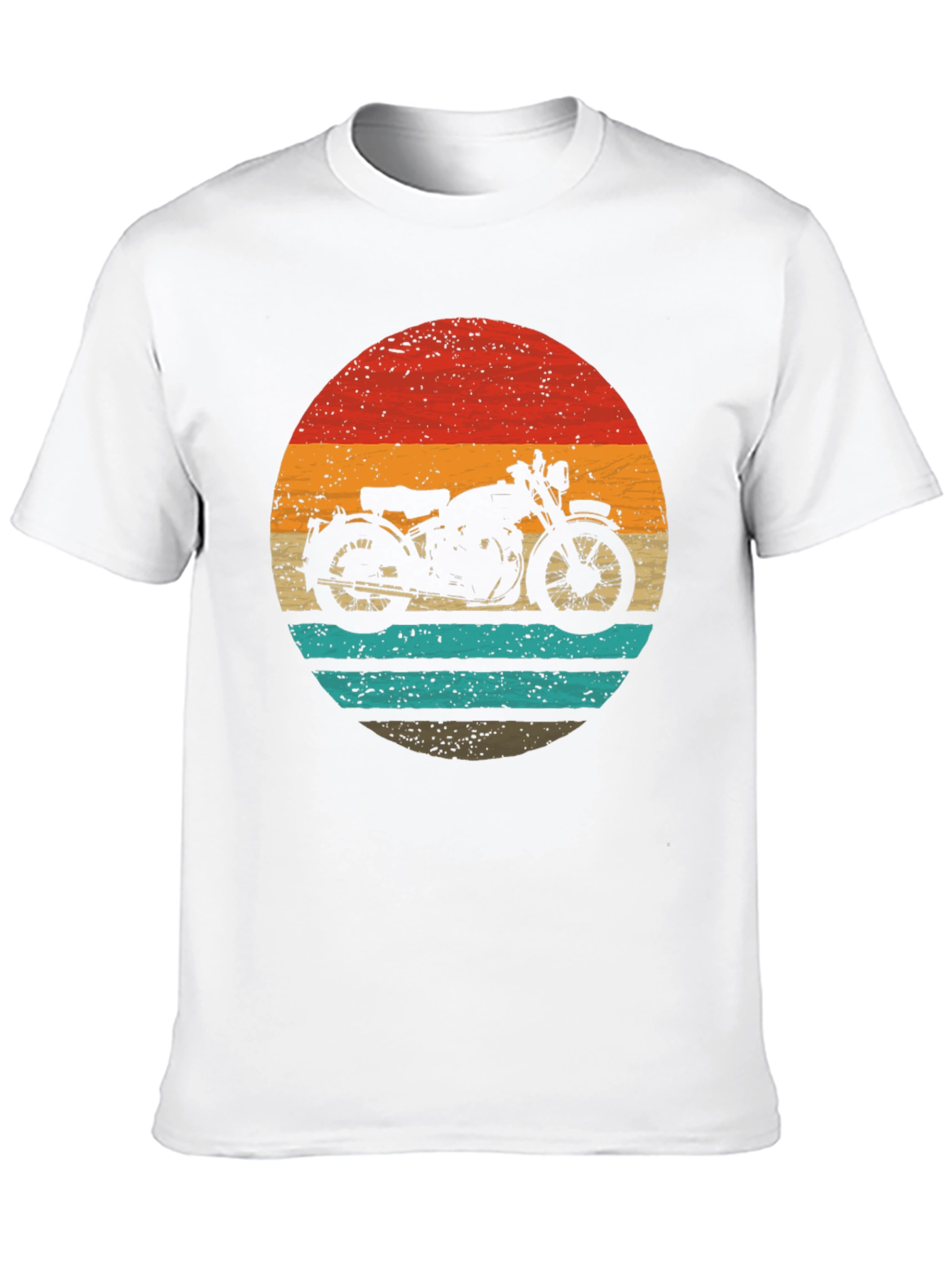 Retro Motorcycle Graphic Tee - Classic Style