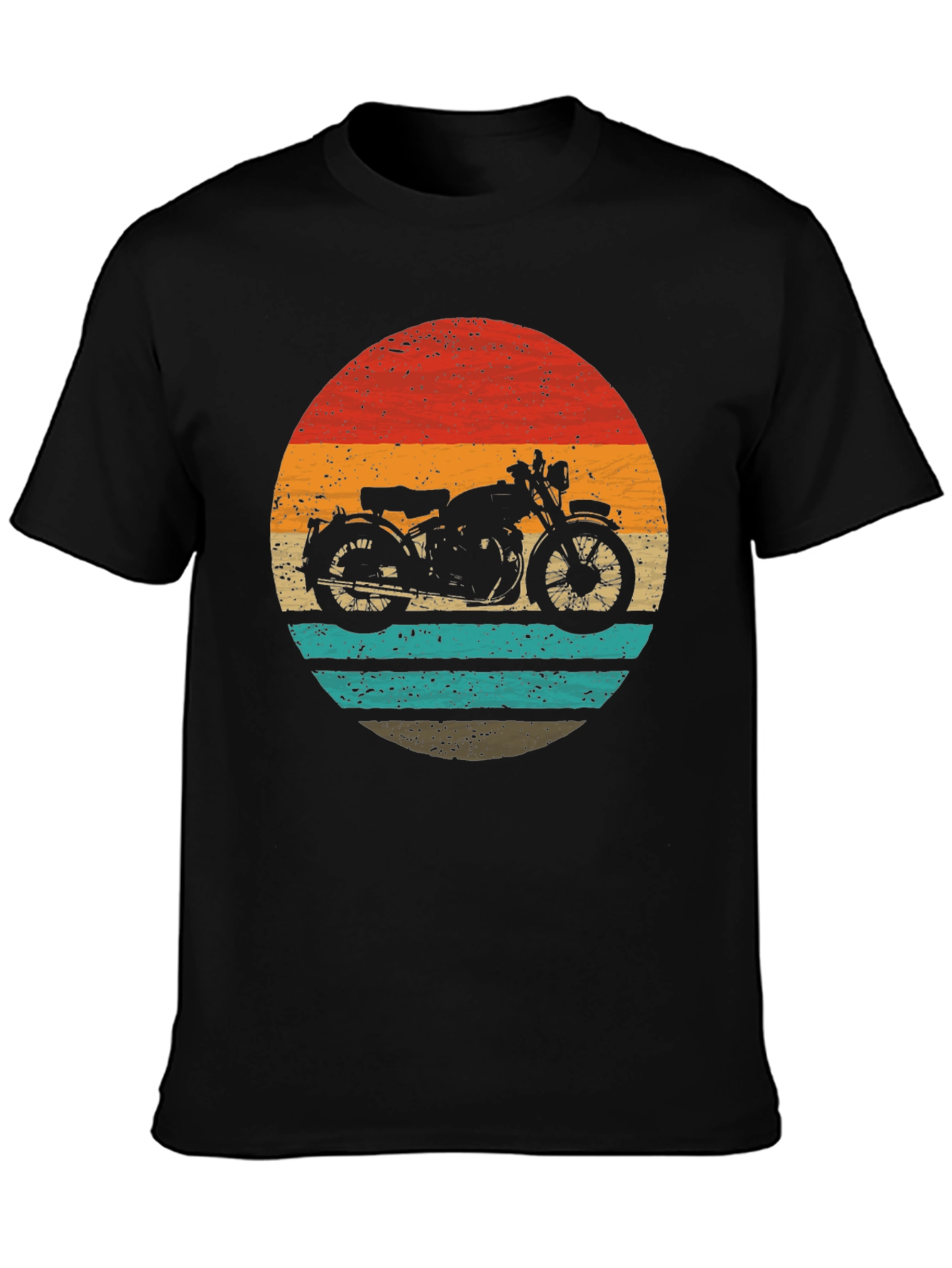 Retro Motorcycle Graphic Tee - Classic Style