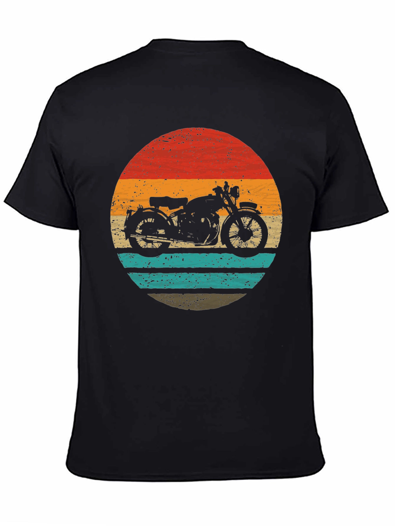 Retro Motorcycle Graphic Tee - Classic Style
