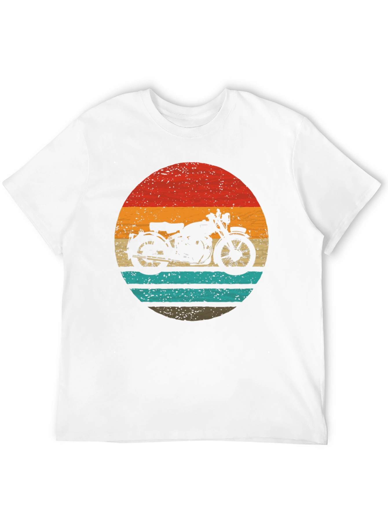 Retro Motorcycle Graphic Tee - Classic Style