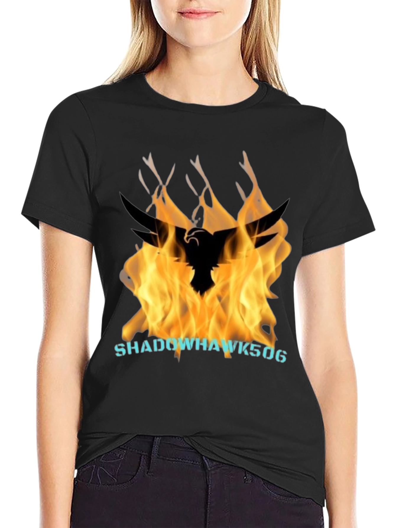 Fiery Shadowhawk Graphic Tee