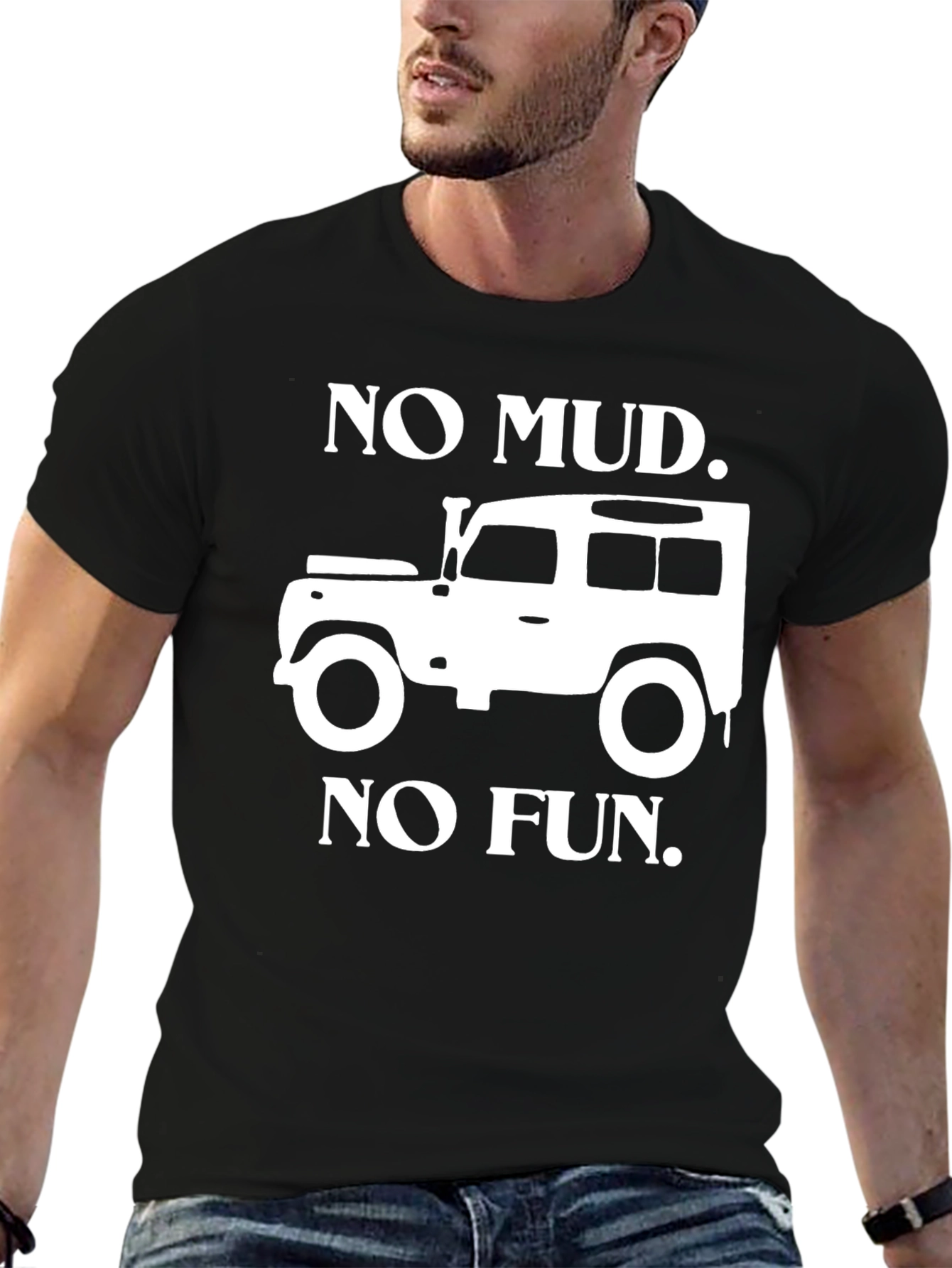 No Mud No Fun Black T-Shirt