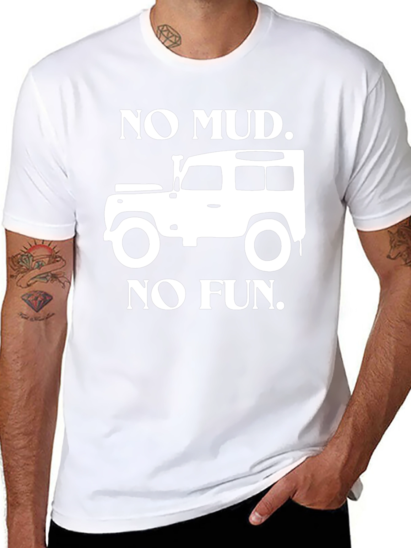 No Mud No Fun Black T-Shirt