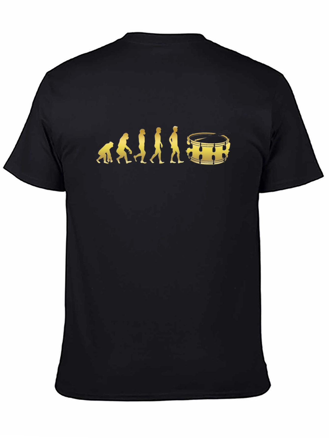Drummer Evolution Graphic T-Shirt - Black Cotton Tee