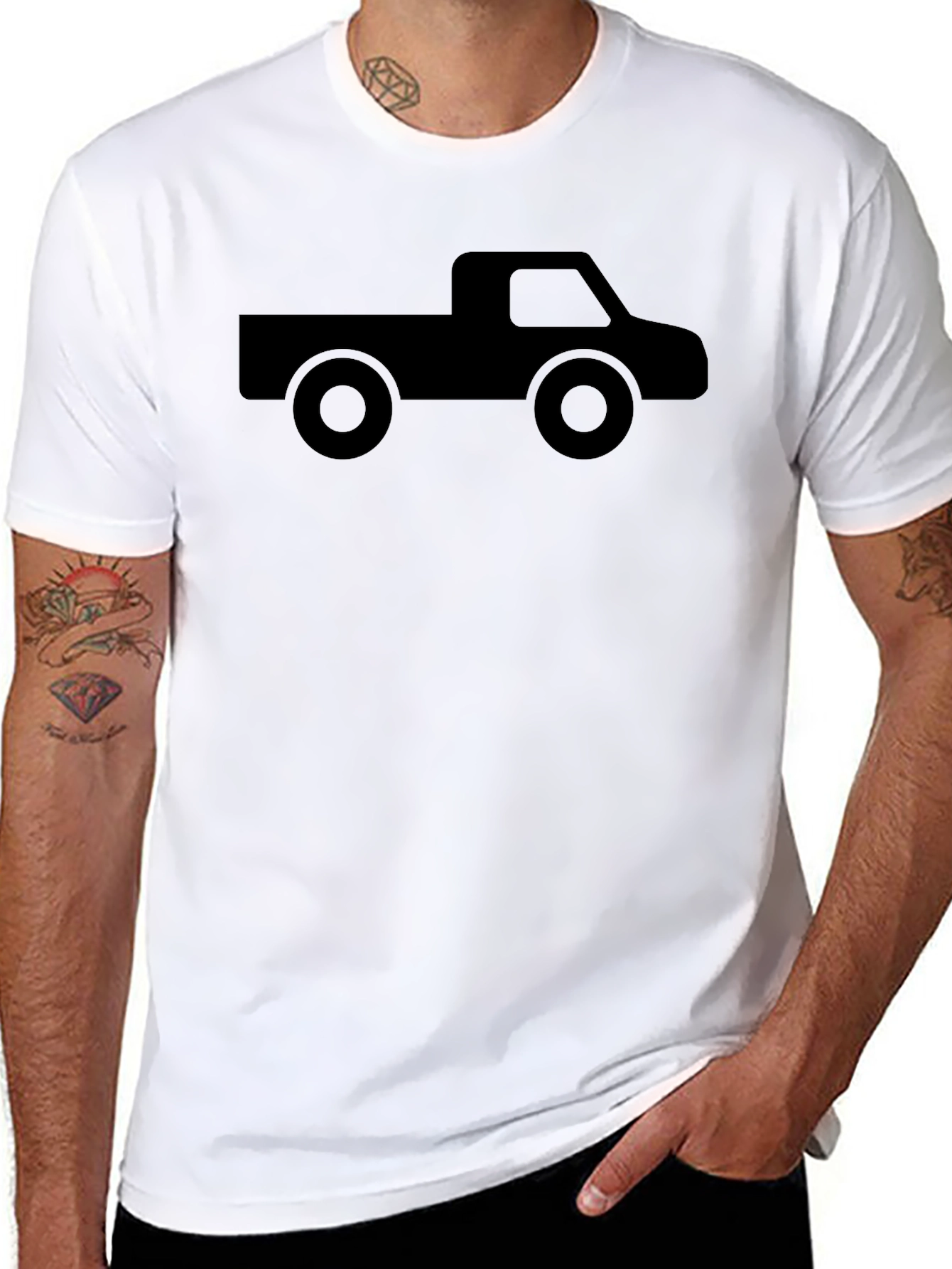 Black Truck Graphic Tee - Classic Style