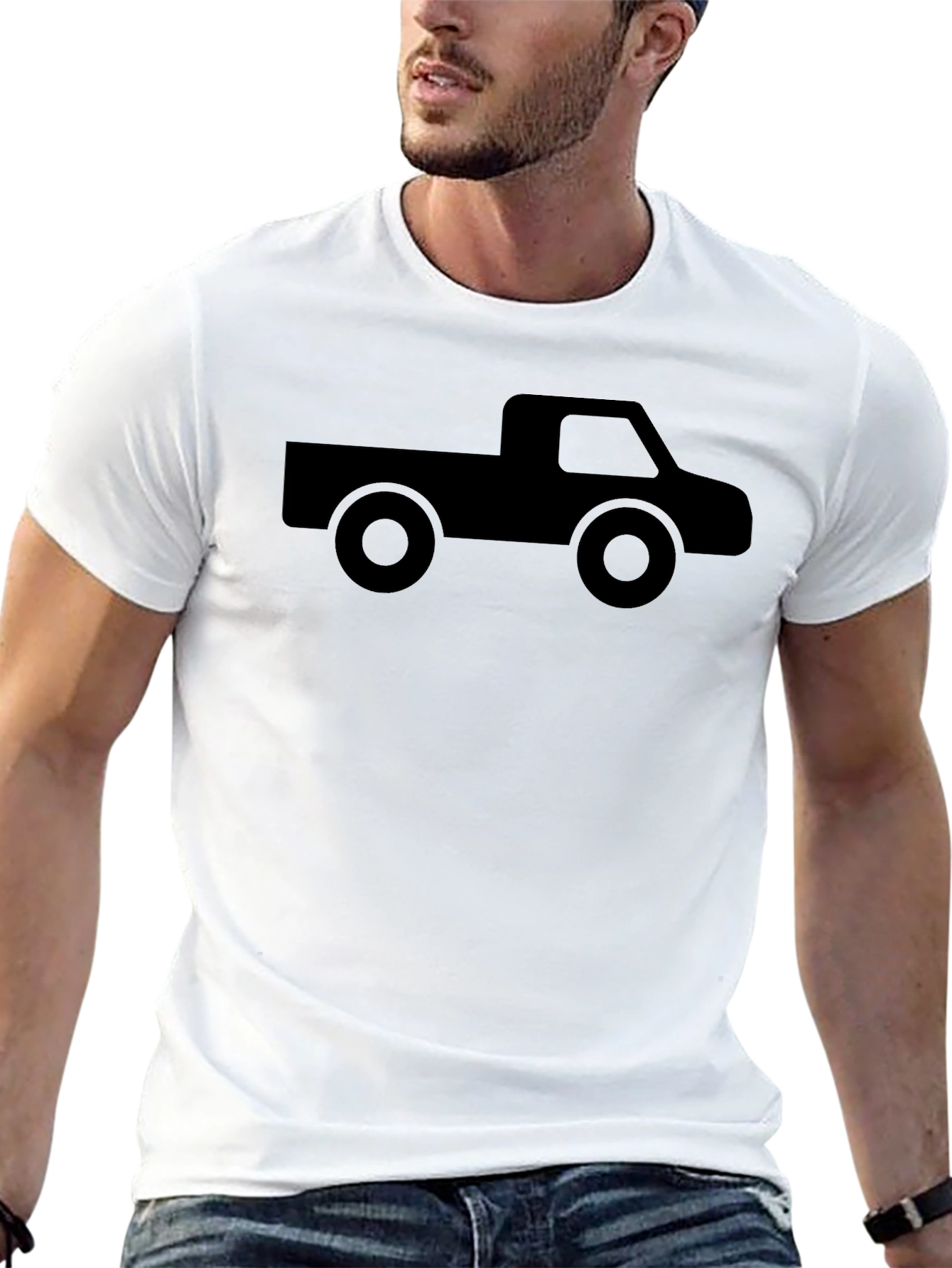 Black Truck Graphic Tee - Classic Style