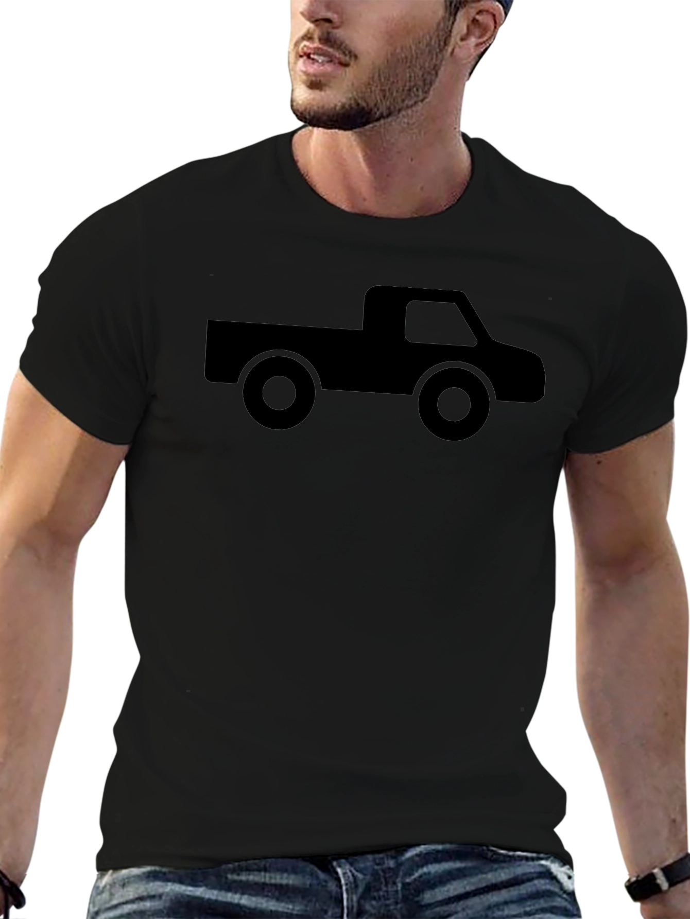 Black Truck Graphic Tee - Classic Style