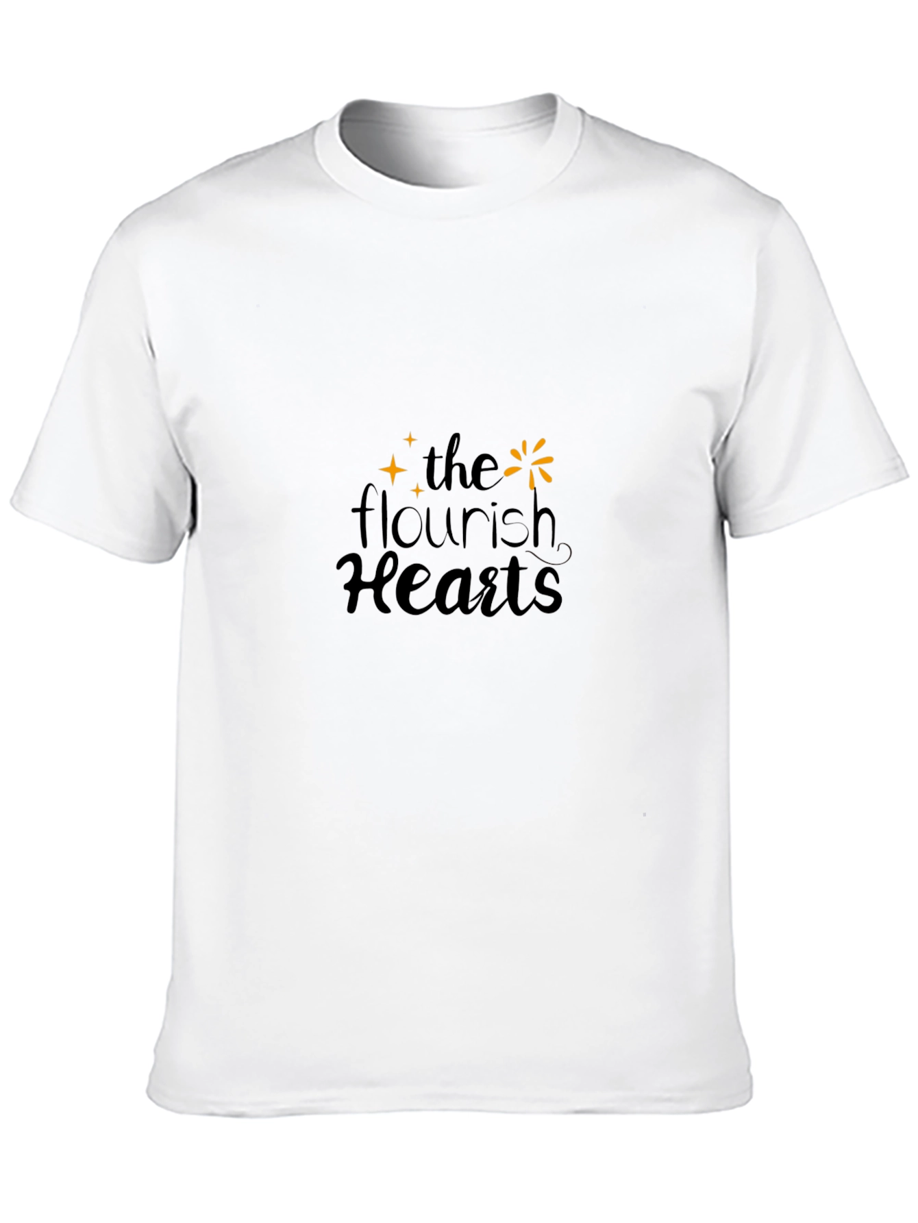 The Flourish Hearts Black T-Shirt