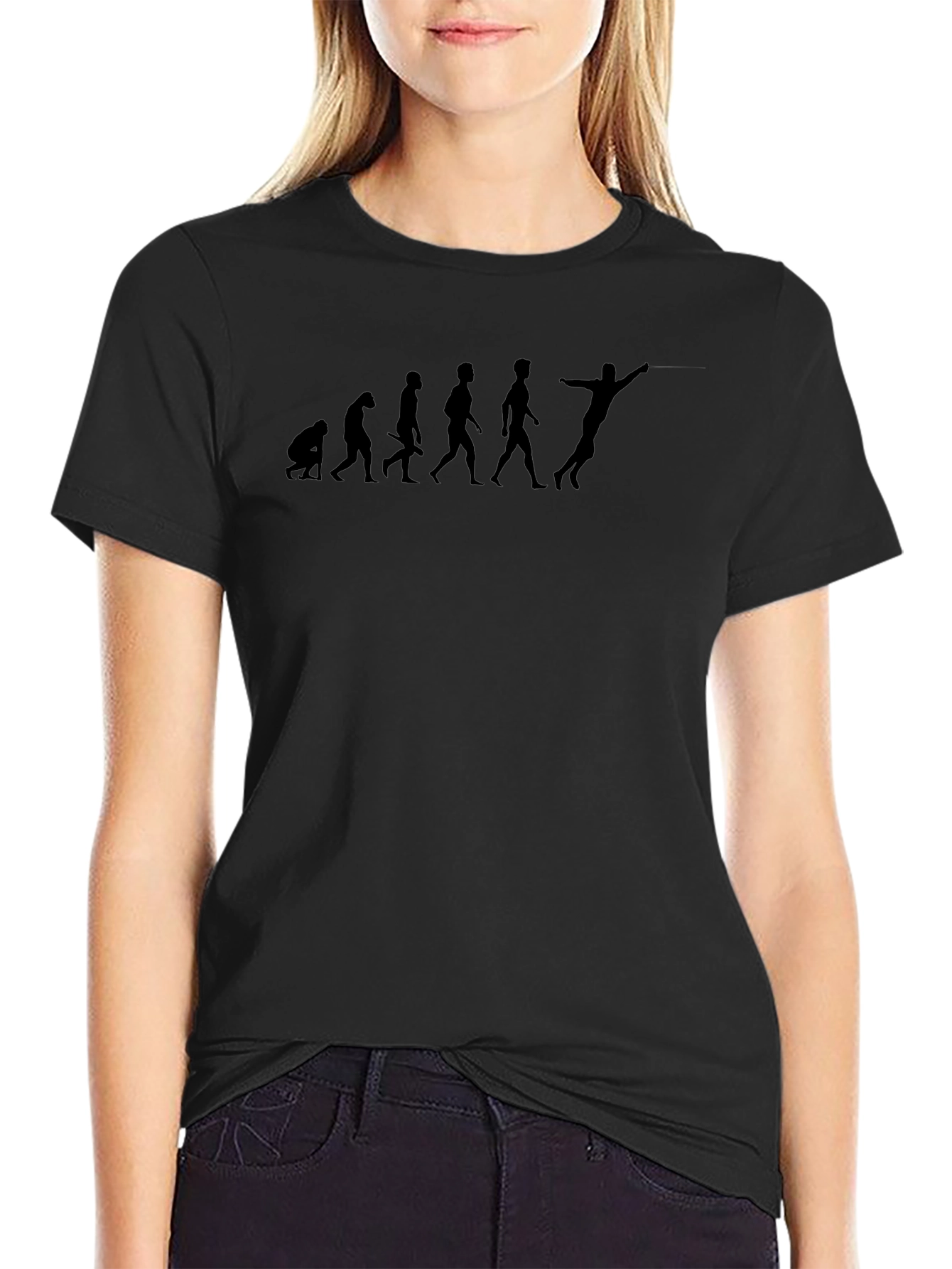 Evolution of Fencing T-Shirt - Black