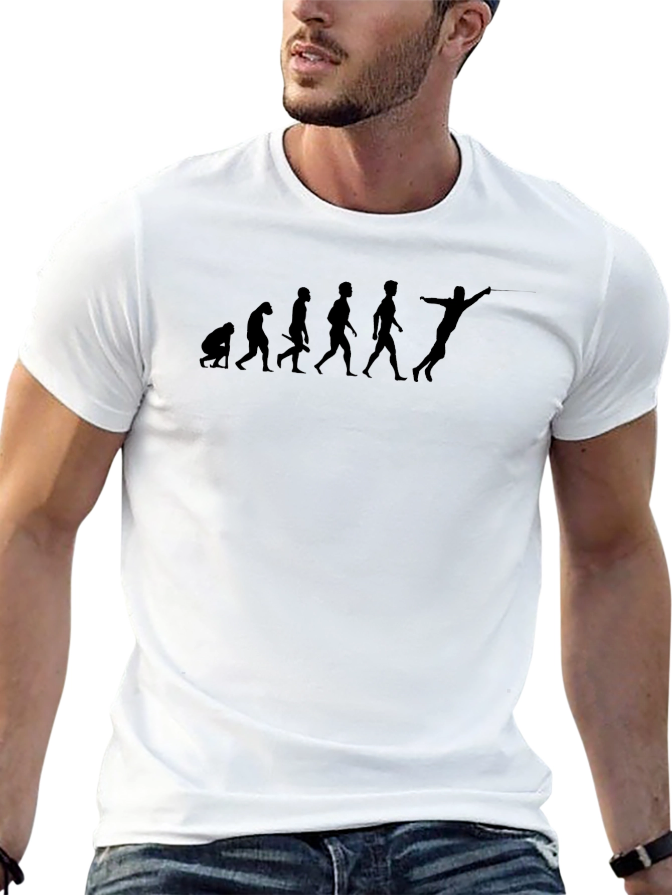 Evolution of Fencing T-Shirt - Black