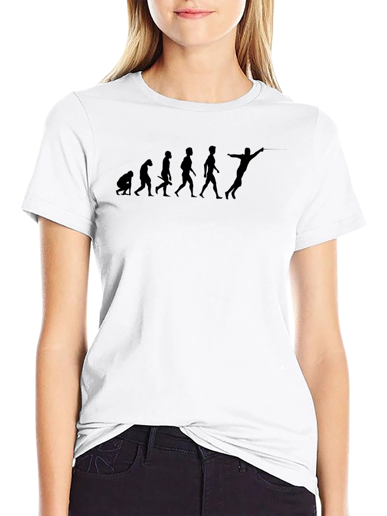 Evolution of Fencing T-Shirt - Black