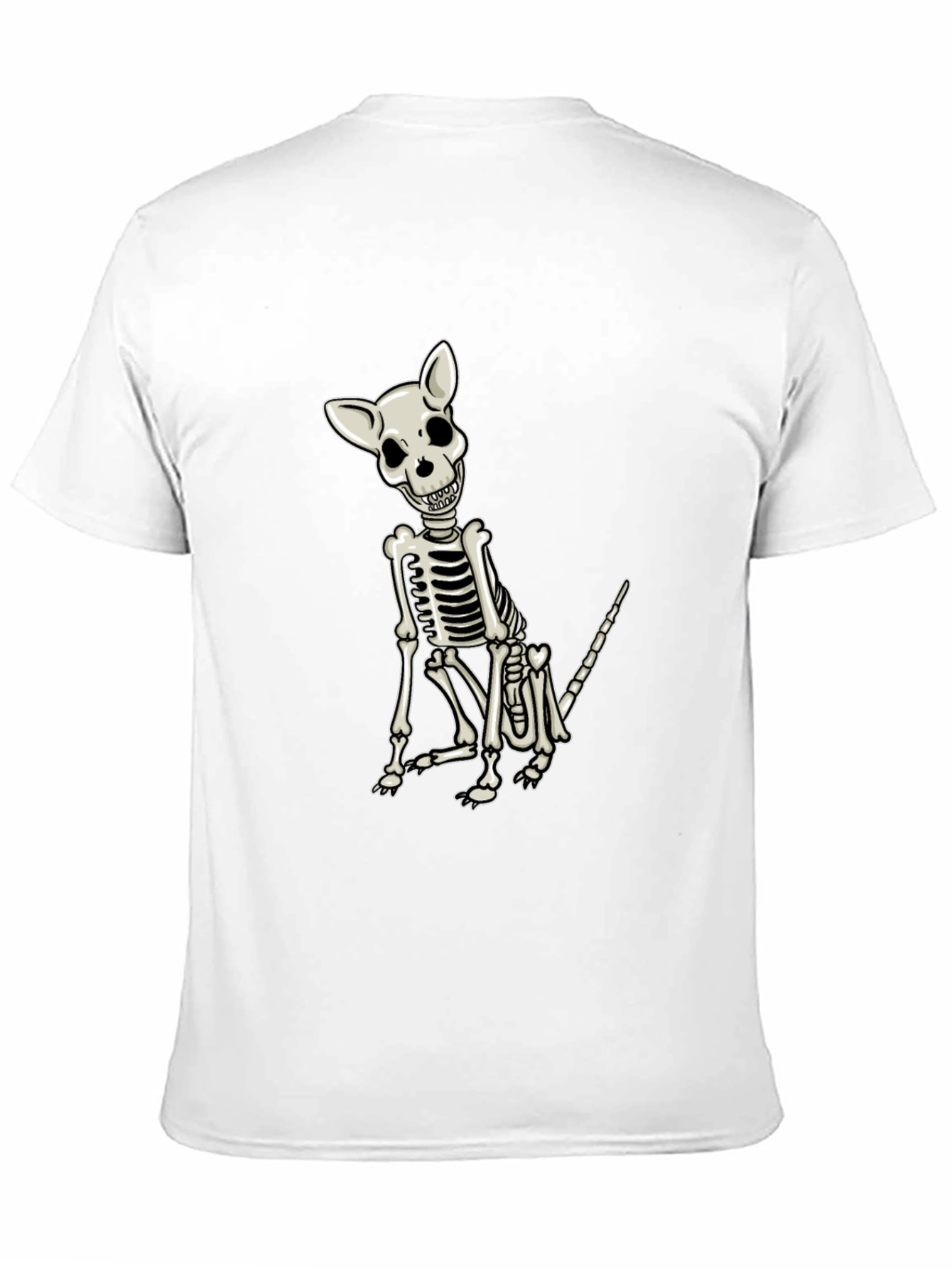 Skeleton Dog Graphic Tee - Mens Black T-Shirt